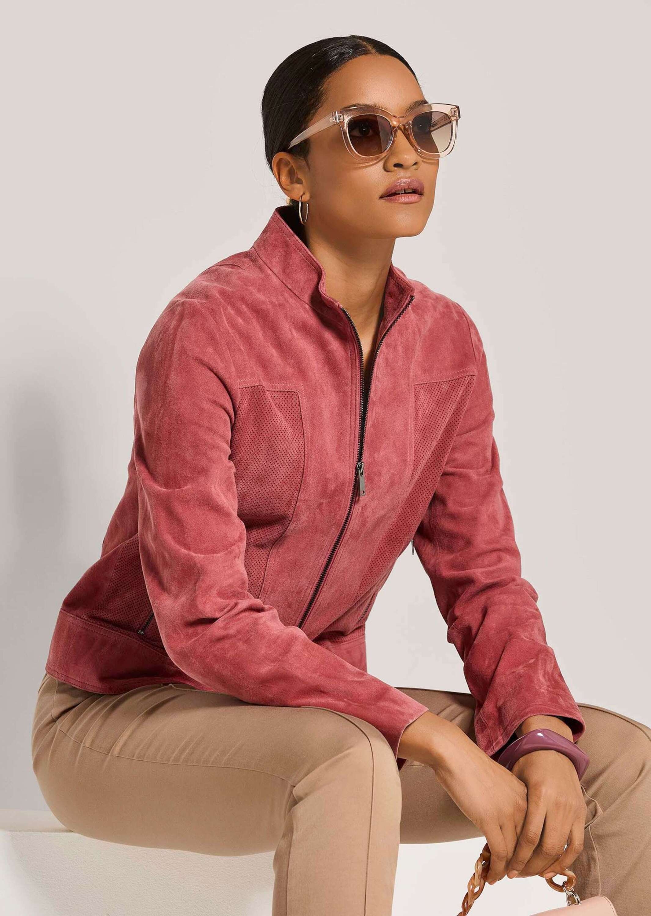 MADELEINE Lederjacke »Lederjacke Ziegenvelours-Jacke«