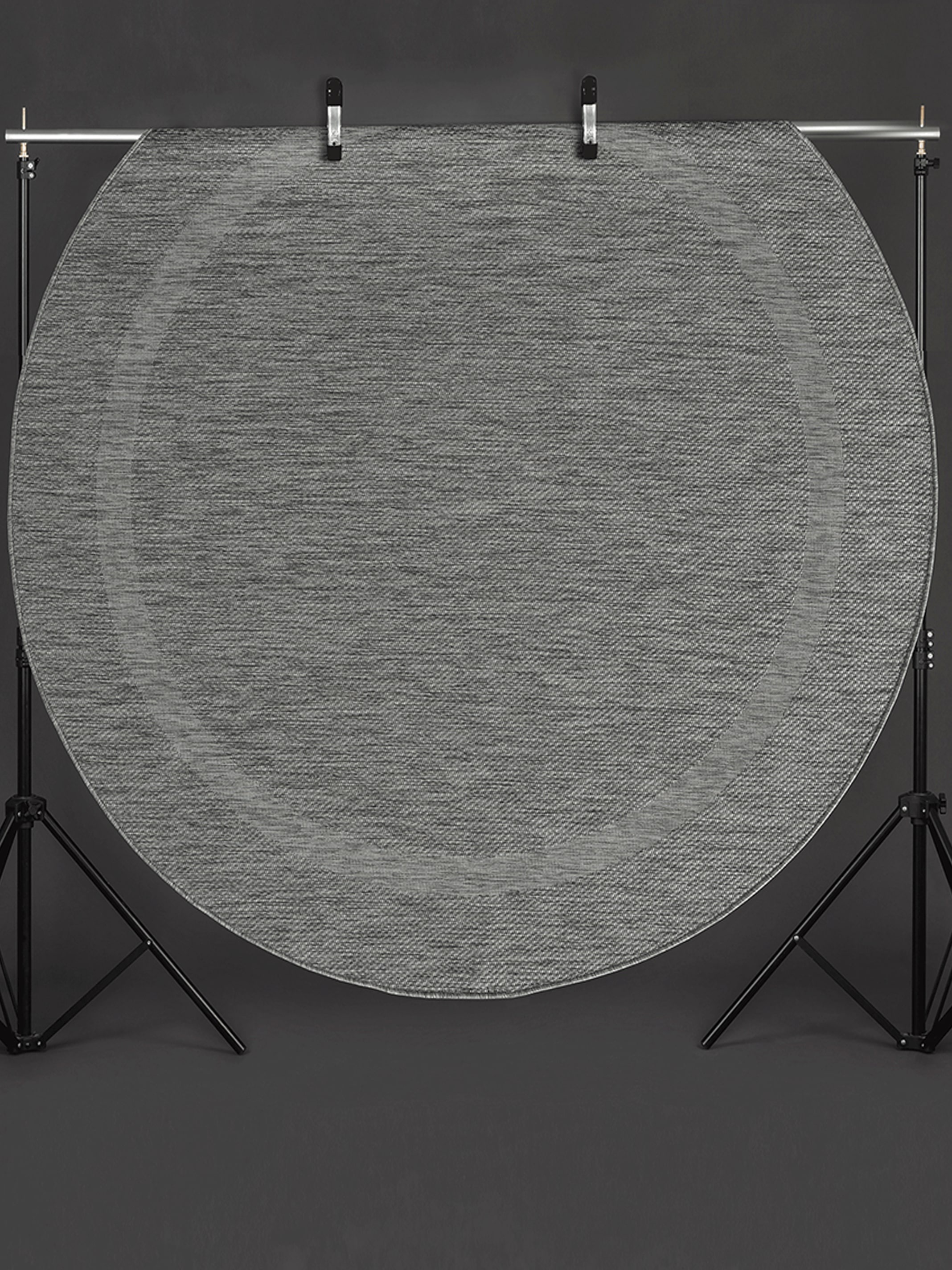 the carpet Teppich "Mistra round" rund 1 mm Höhe moderner robuster In und O günstig online kaufen