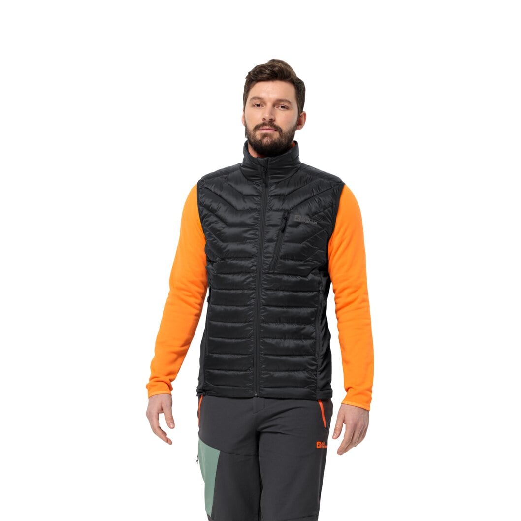 Jack Wolfskin Steppweste "ROUTEBURN PRO INS VEST M", winddicht, höchst wasserabweisend, atmungsaktiv