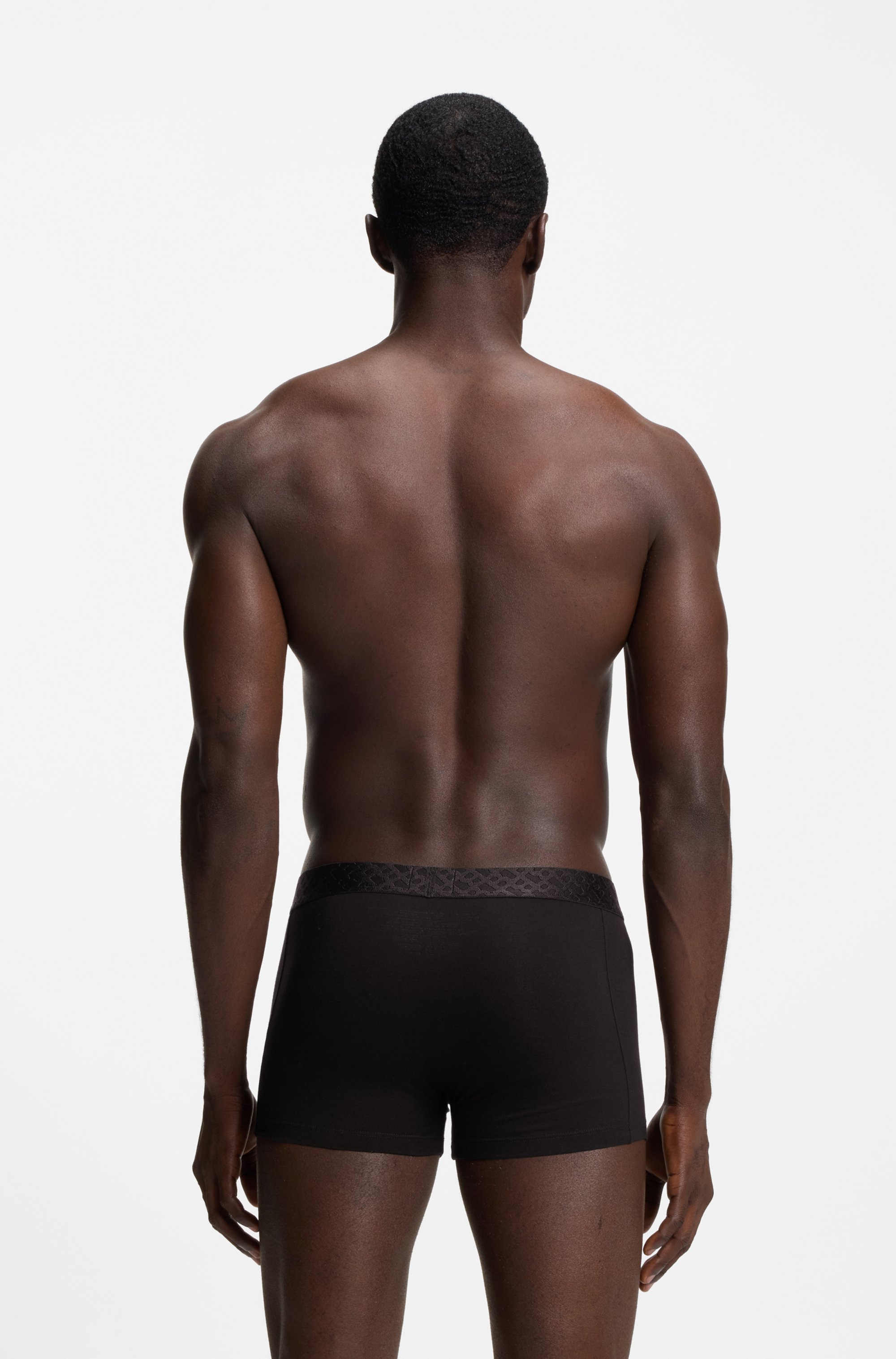 Thumbnail - BOSS Trunk "3P Logo Trio" 3 Stk. Neuheit, enganliegend, kurzes Bein