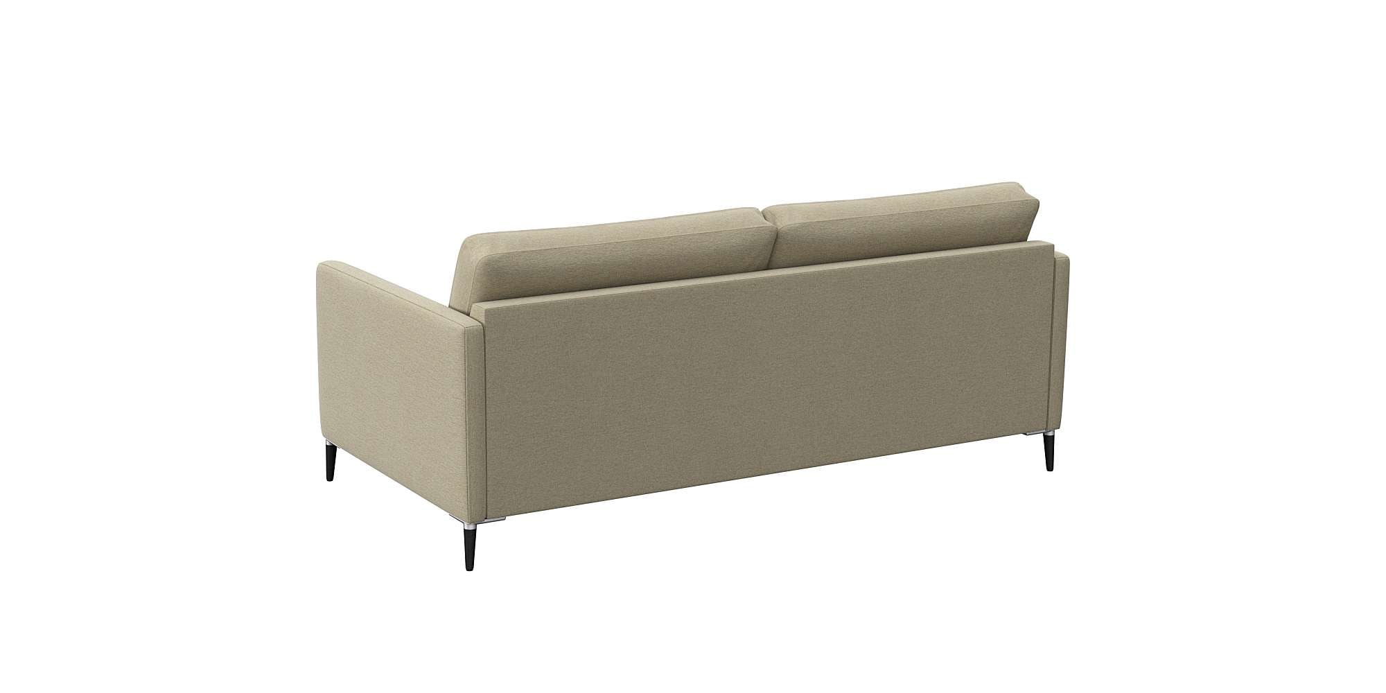 FLEXLUX 2,5-Sitzer »Fiore, super bequem durch hochwertigen Sitzaufbau mit Kaltschaum«, schmale Armlehnen, Füße Alu+schwarz