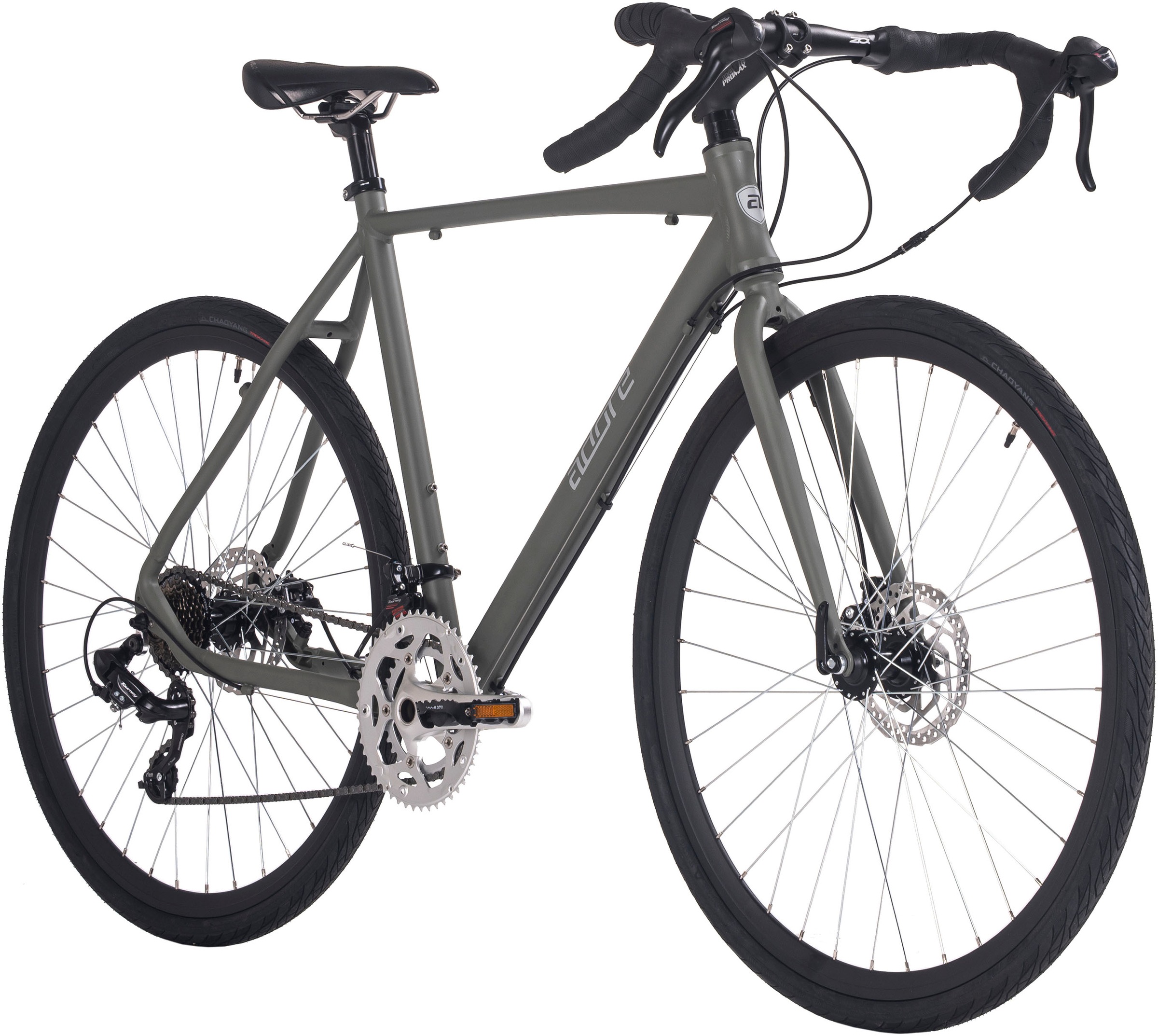 Adore Gravelbike »Gravelbike Rennrad 28'' G3006 grau RH 56 cm Adore«, 14 Gang, Shimano, Tourney Schaltwerk, Kettenschaltung