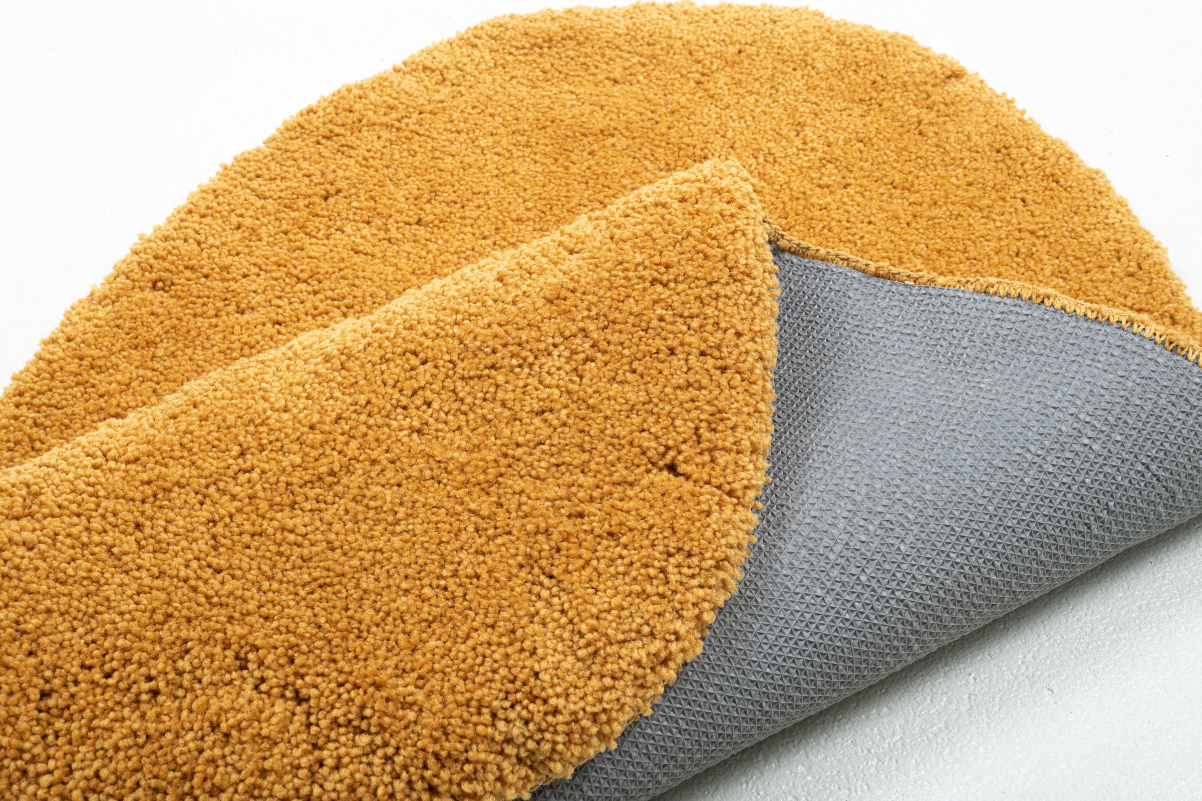 TOM TAILOR HOME Badematte »Cozy Bath UNI«, rutschhemmend beschichtet, fußbodenheizungsgeeignet, Badteppich, Uni Farben, rechteckig, rund und oval erhältlich