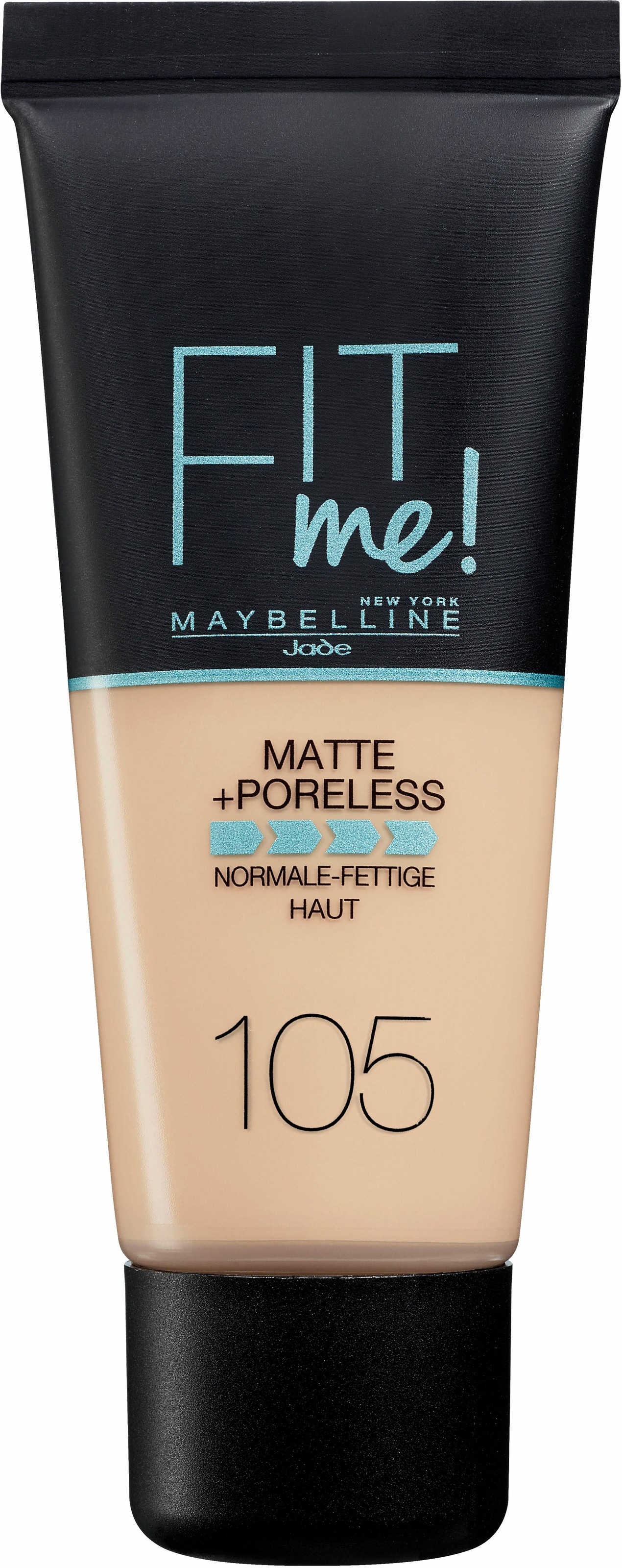 MAYBELLINE NEW YORK Foundation »Fit Me! Matte + Poreless Make-Up«, mit langanhaltender Formel