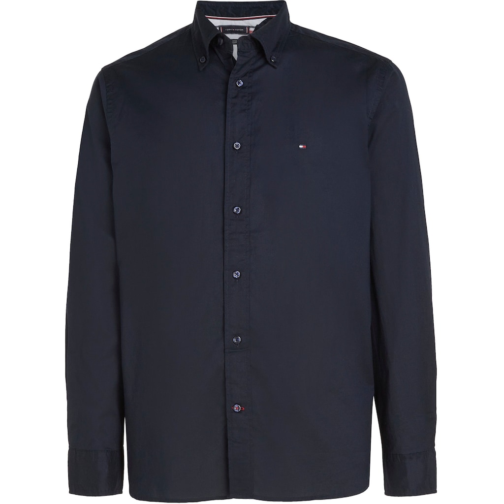 Tommy Hilfiger Langarmhemd »LA-Hemd Flex Poplin«