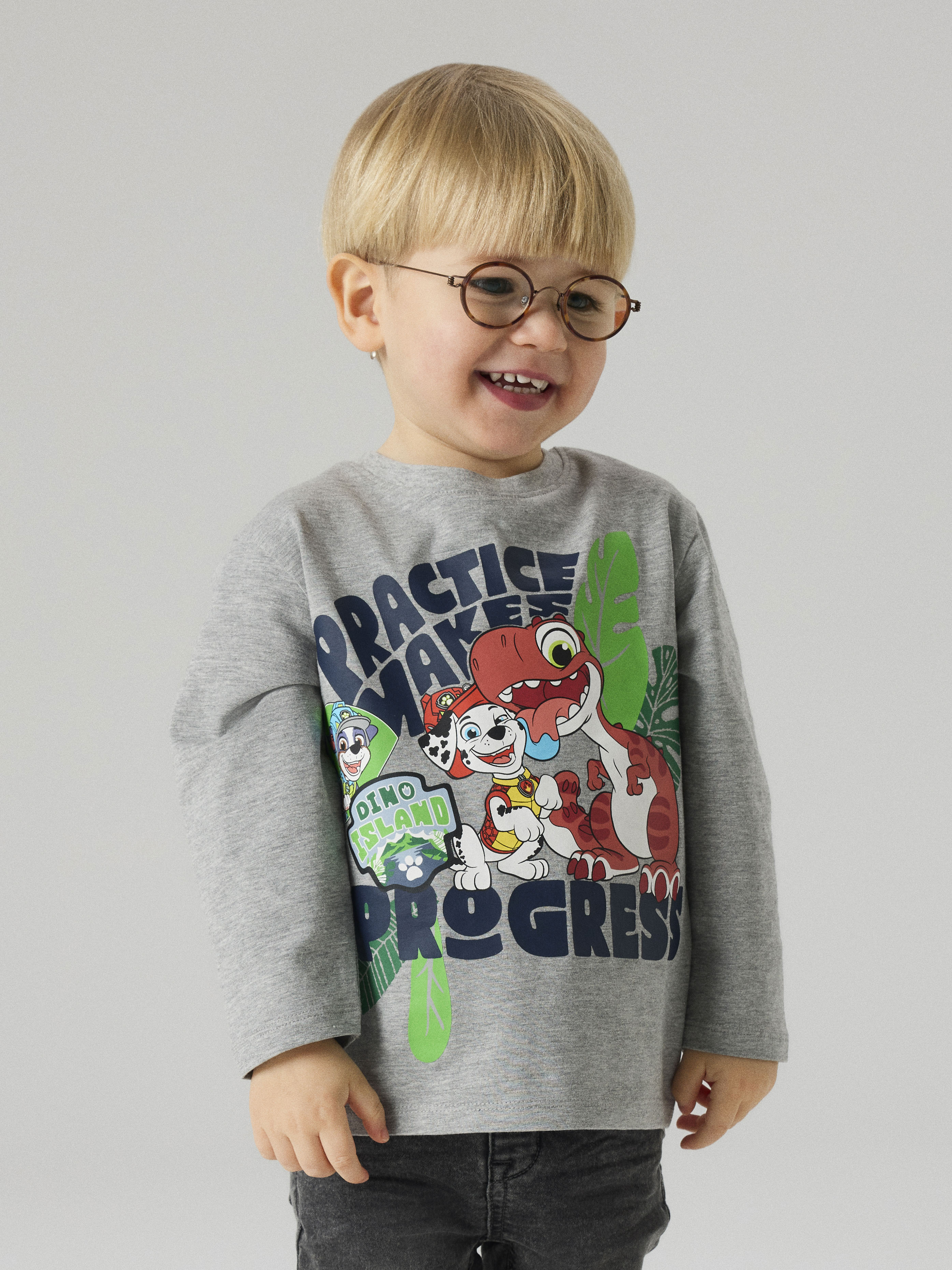 Name It "NMMJIK PAW LS NREG TOP BOX NOOS CPLGM" Baumwollmischung, regular fit