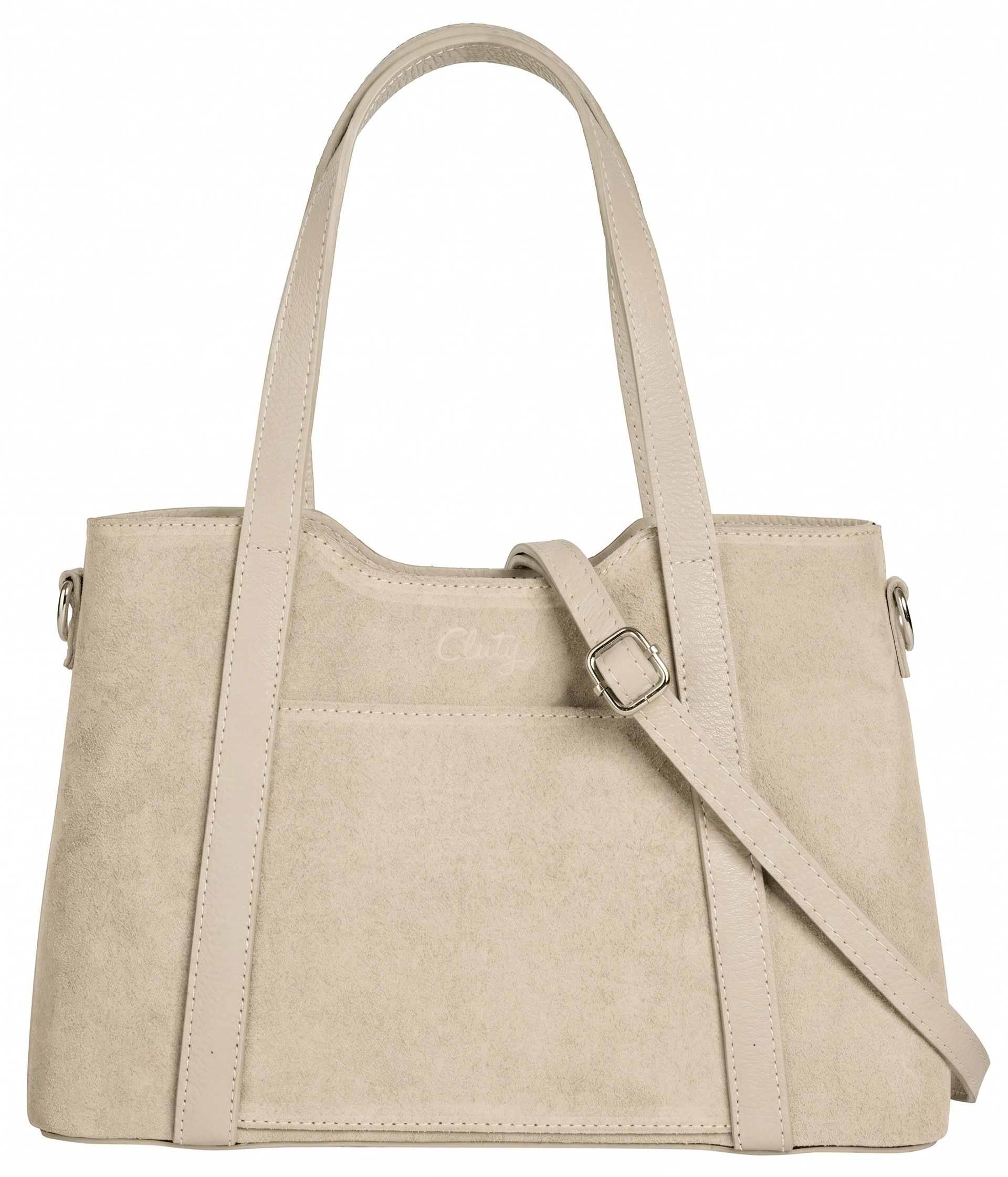 Cluty Henkeltasche echt Leder, Made in Italy