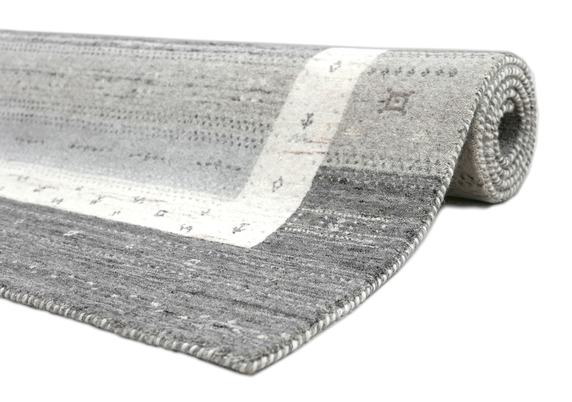 THEKO Wollteppich »Memu ZO-7406-24« rechteckig 12 mm Höhe Gabeh Design, reine Wolle, besonders flach, handgewebt, warme Farben