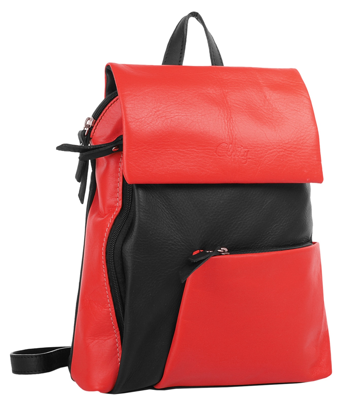 Thumbnail - Cluty Cityrucksack, echt Leder, Made in Italy