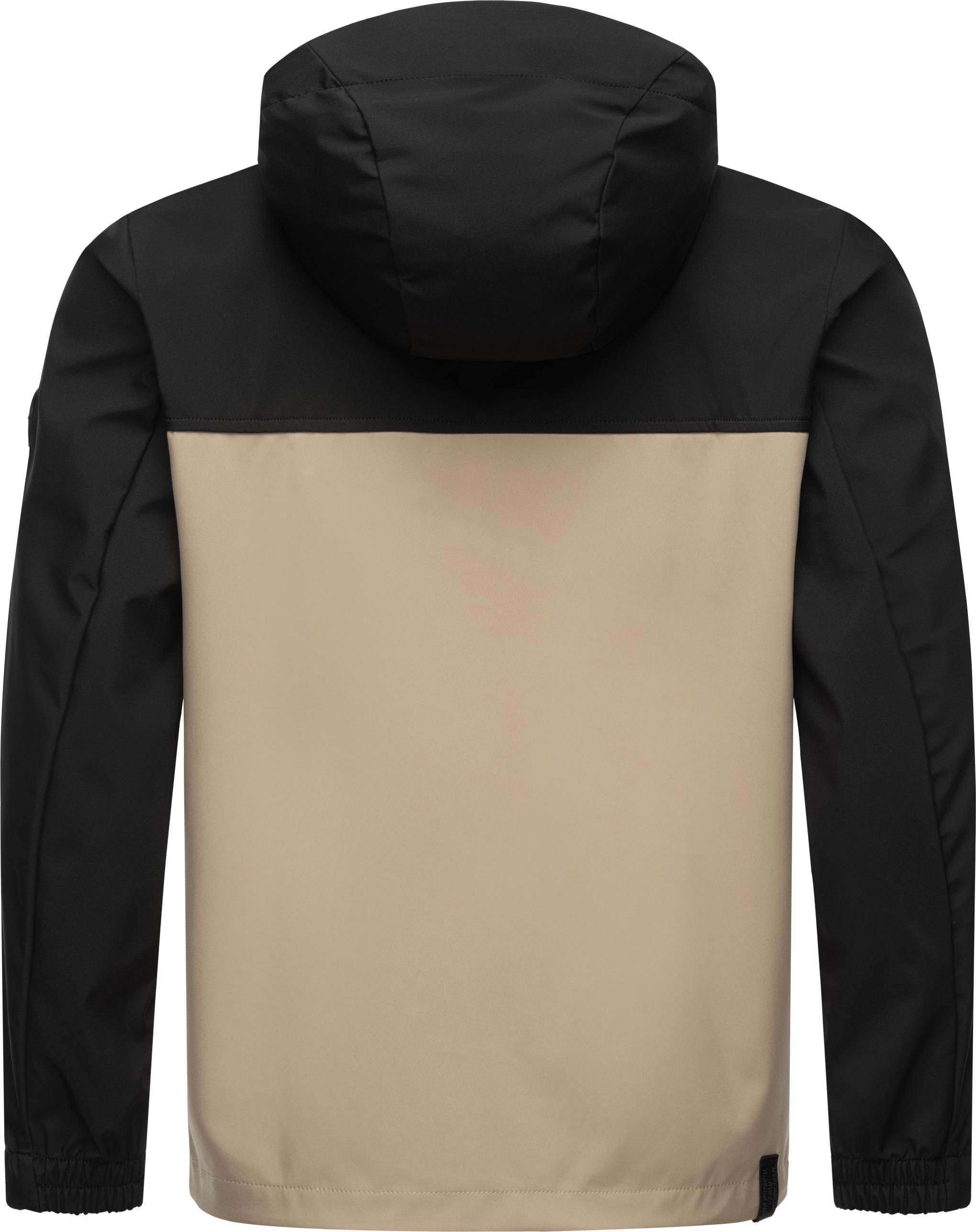 Thumbnail - Ragwear Softshelljacke "Shellwie Block", mit Kapuze, wasserdichte Herren Übergangsjacke mit großer Kapuze