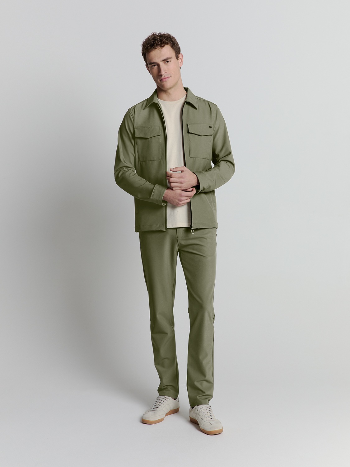 NO EXCESS Langarmhemd »No Excess Sedoc overshirt«