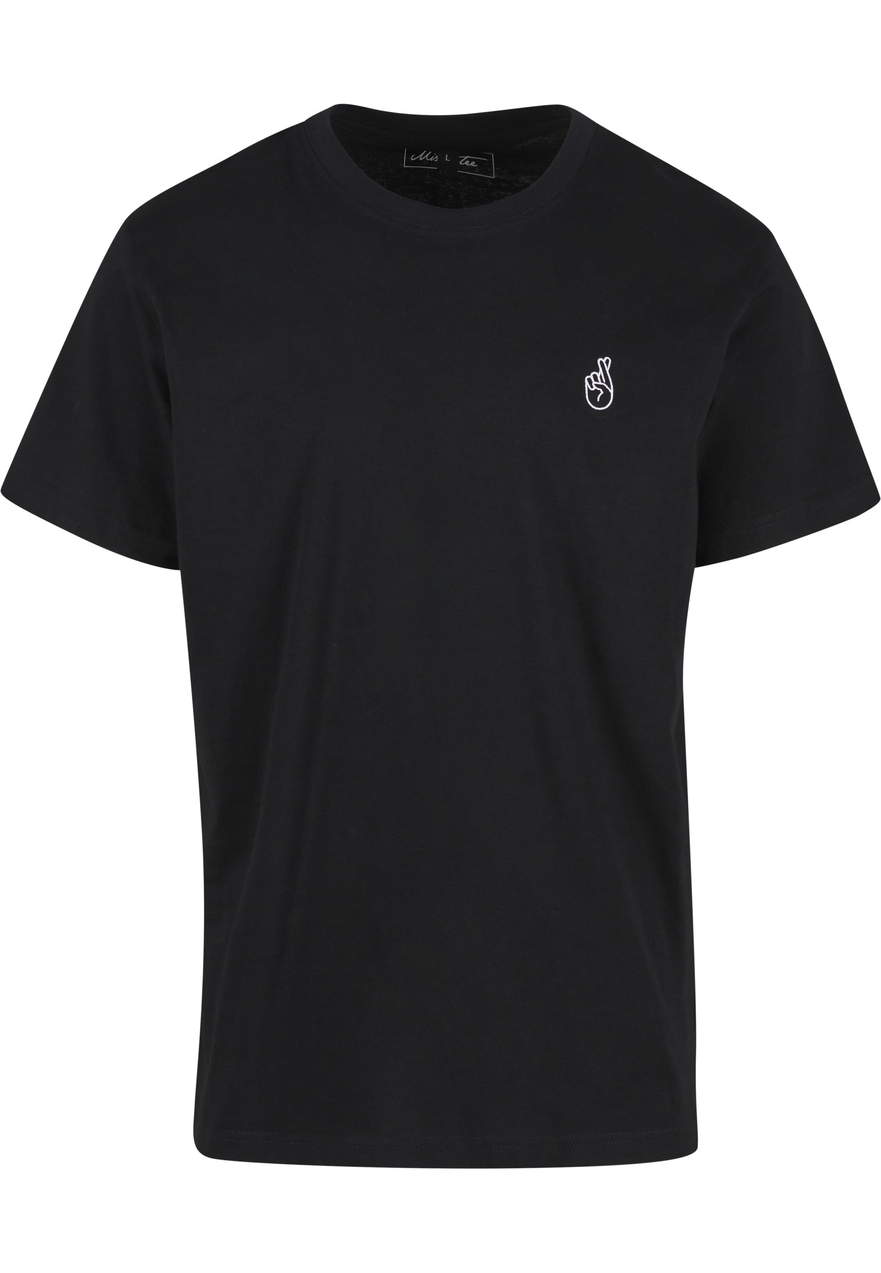 MisterTee T-Shirt "MisterTee Crossed Fingers Handsign EMB Tee" 1 Stk. günstig online kaufen