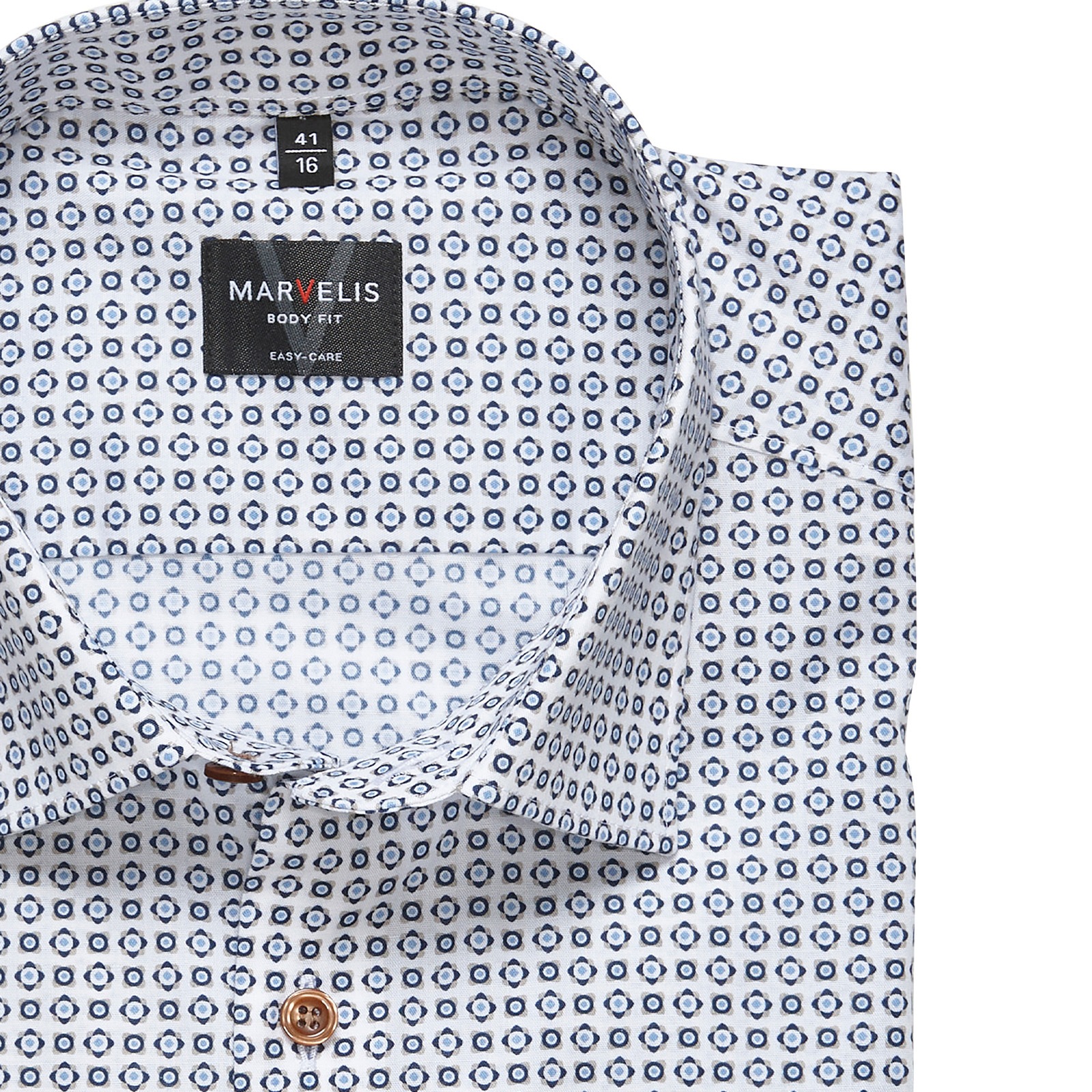 MARVELIS Langarmhemd body fit, Kentkragen, Businesshemd günstig online kaufen