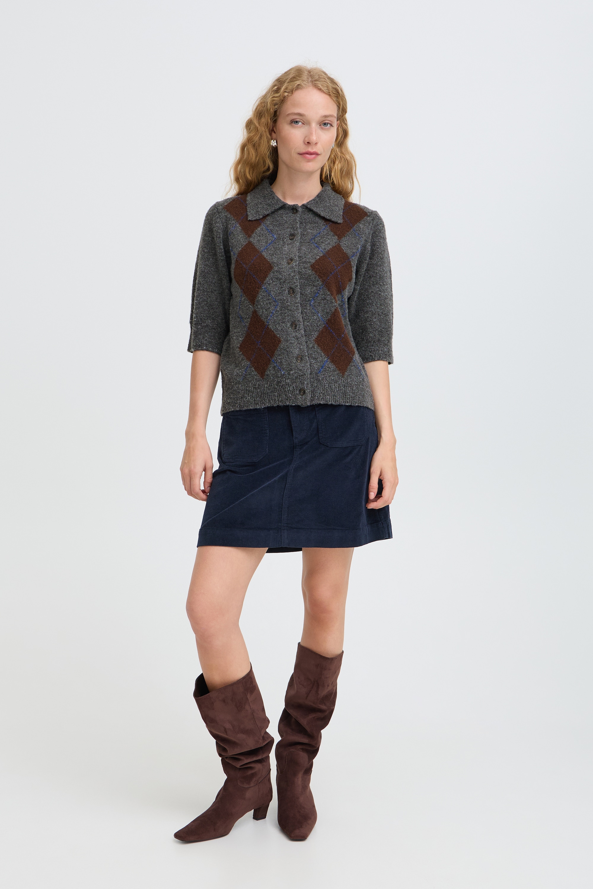 b.young Strickjacke »b.young Kurzarm-Bluse BYOFIRA«