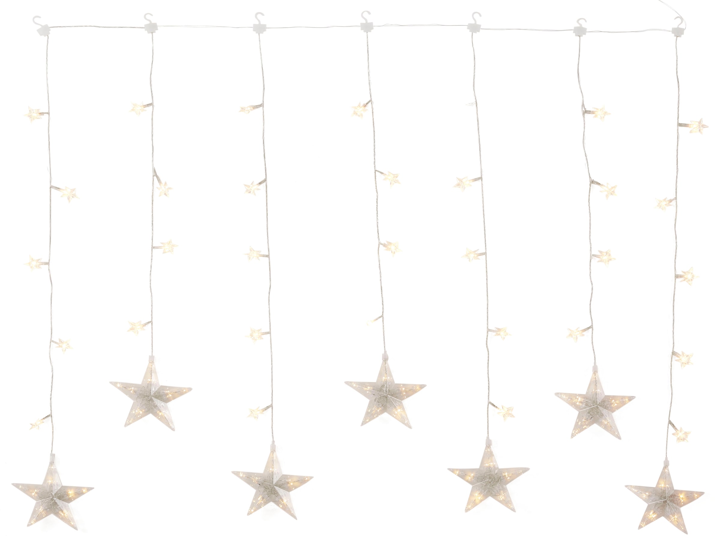BONETTI LED-Lichtervorhang »Sterne, Weihnachtsdeko aussen«, mit 7 Strängen  bestellen | BAUR