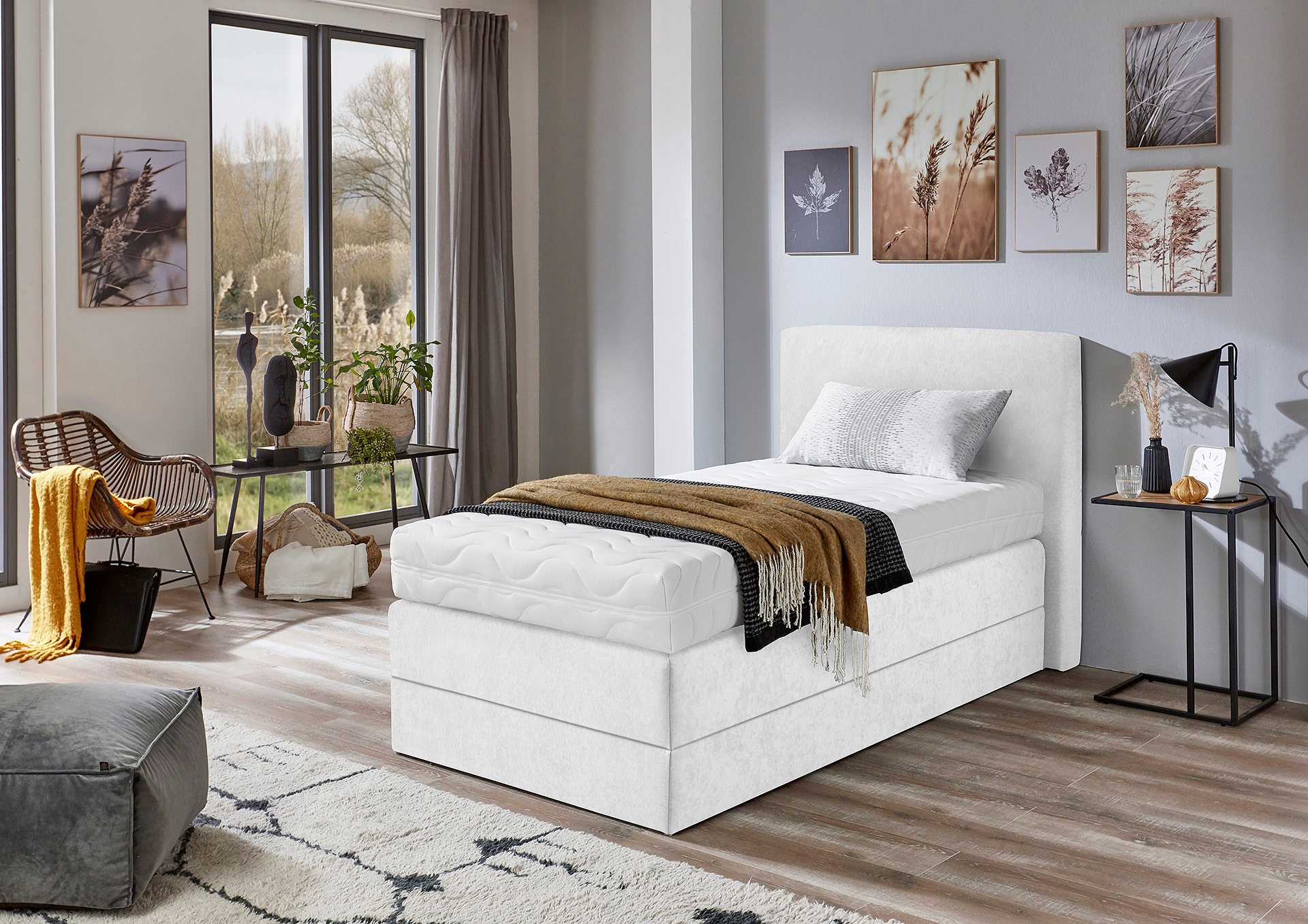 Westfalia Schlafkomfort Boxspringbett wahlweise mit Kaltschaum-Topper günstig online kaufen