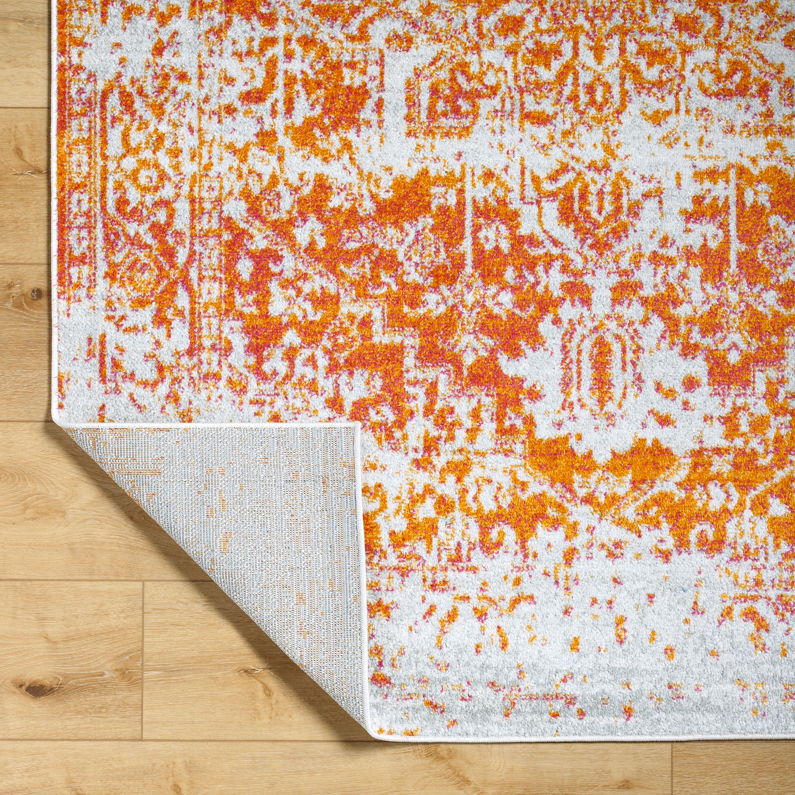Teppich LIVABLISS "SYRACUSA", orange, H:11mm Ø:160cm, Kunstfaser, Teppiche, Teppich, ⌀160cm 2