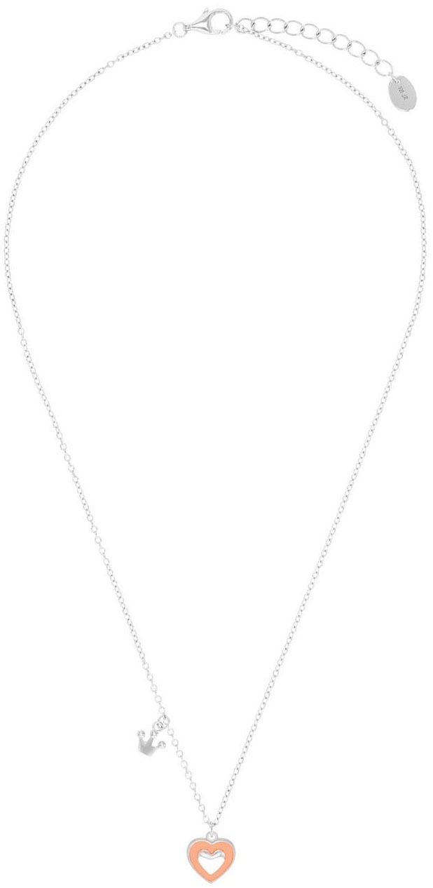 Prinzessin Lillifee Kette mit Anhänger »Herz/Krone, 2037939«, mit Emaille