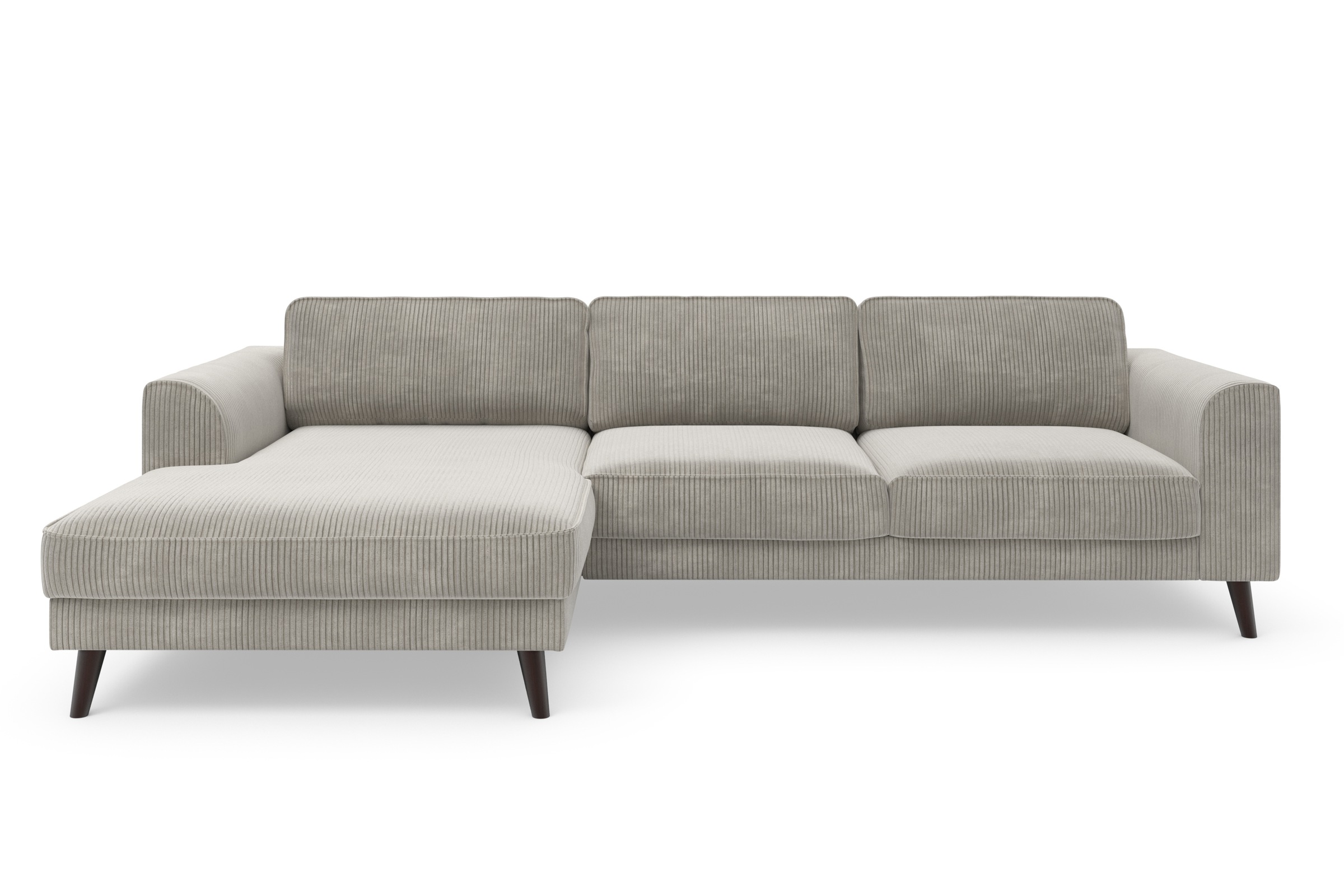 TRENDMANUFAKTUR Ecksofa »Lumber Jack, elegantes Designsofa, zeitlos modern, hoher Sitzkomfort«, wahlweise mit Bettfunktion u. Bettkasten, L-Form
