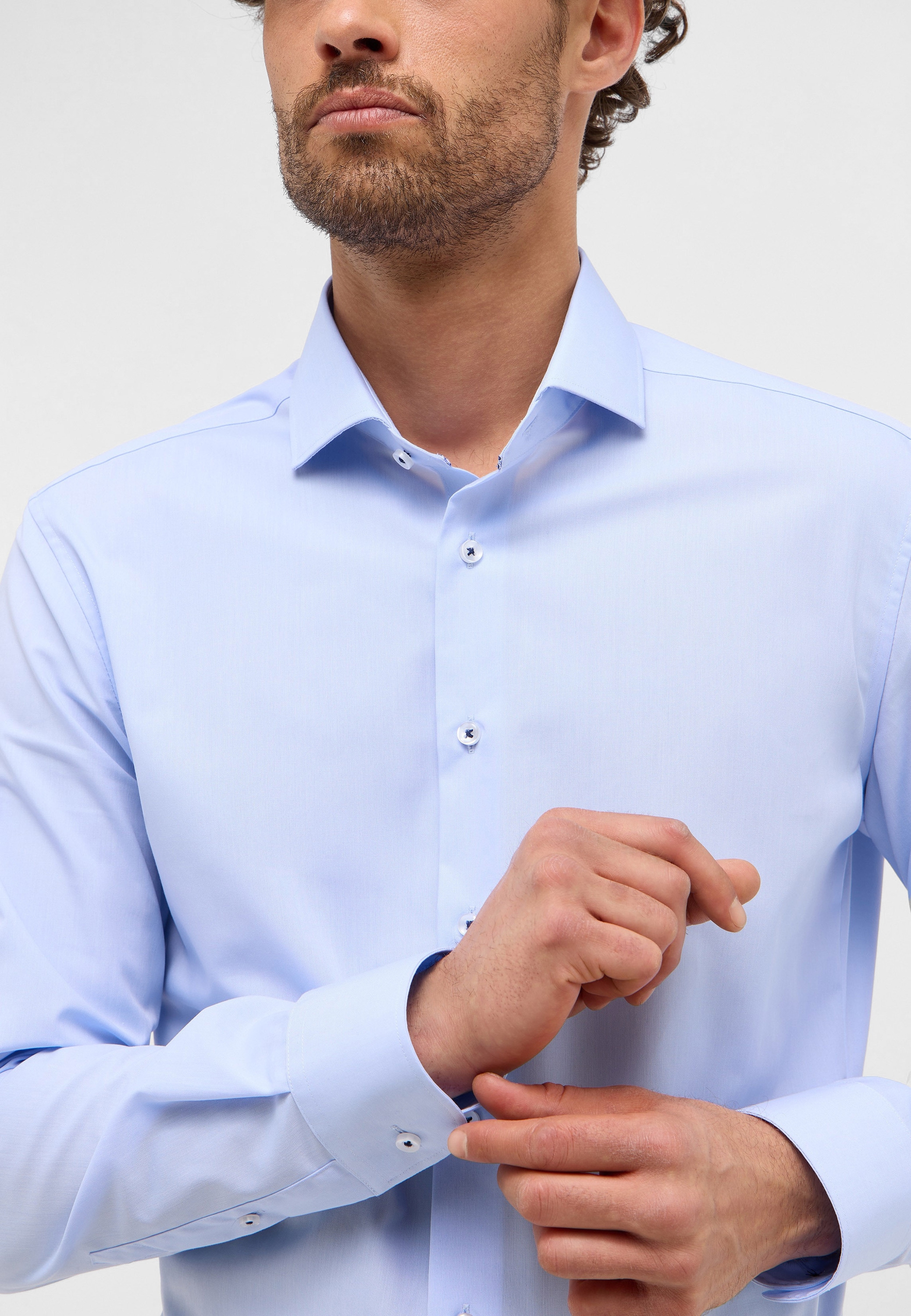 Eterna Langarmhemd »SLIM FIT«, NON IRON (bügelfrei)