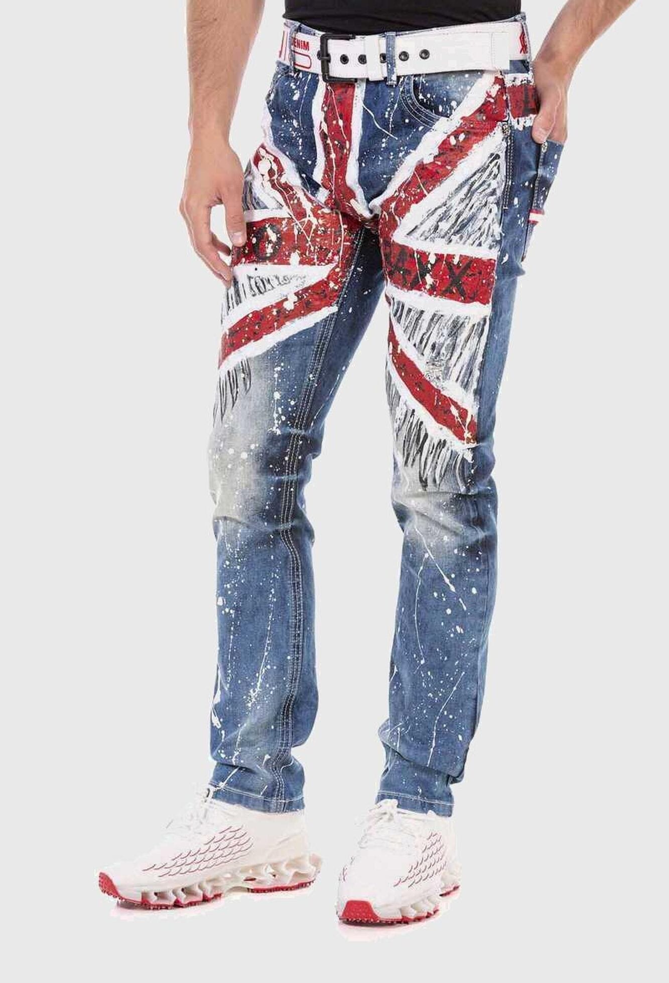 Cipo & Baxx 5-Pocket-Jeans »Cipo & Baxx Jeans« mit coolem Print