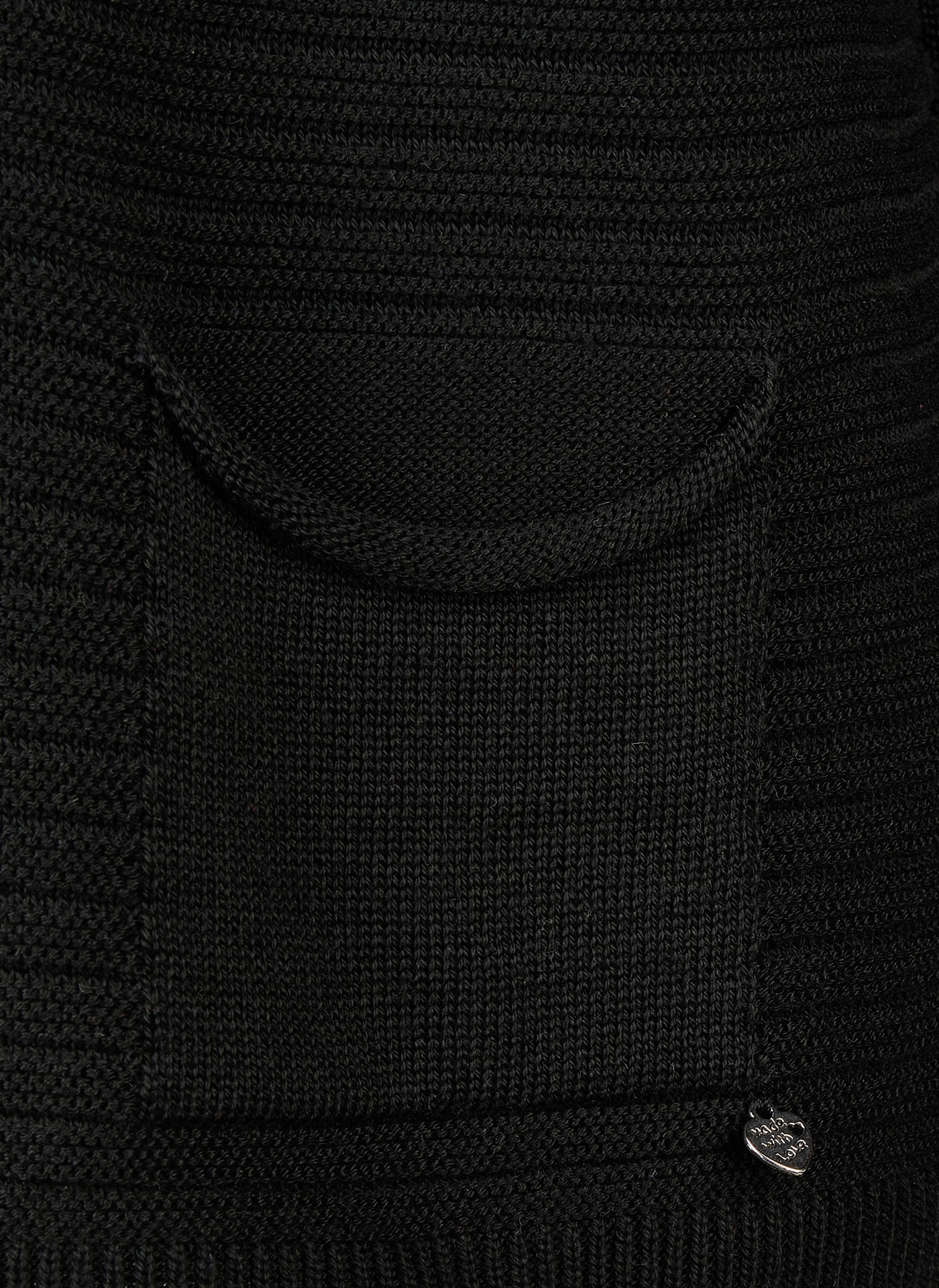 Rabe Strickjacke mit feiner Struktur und Stehkragen/Reißverschluss