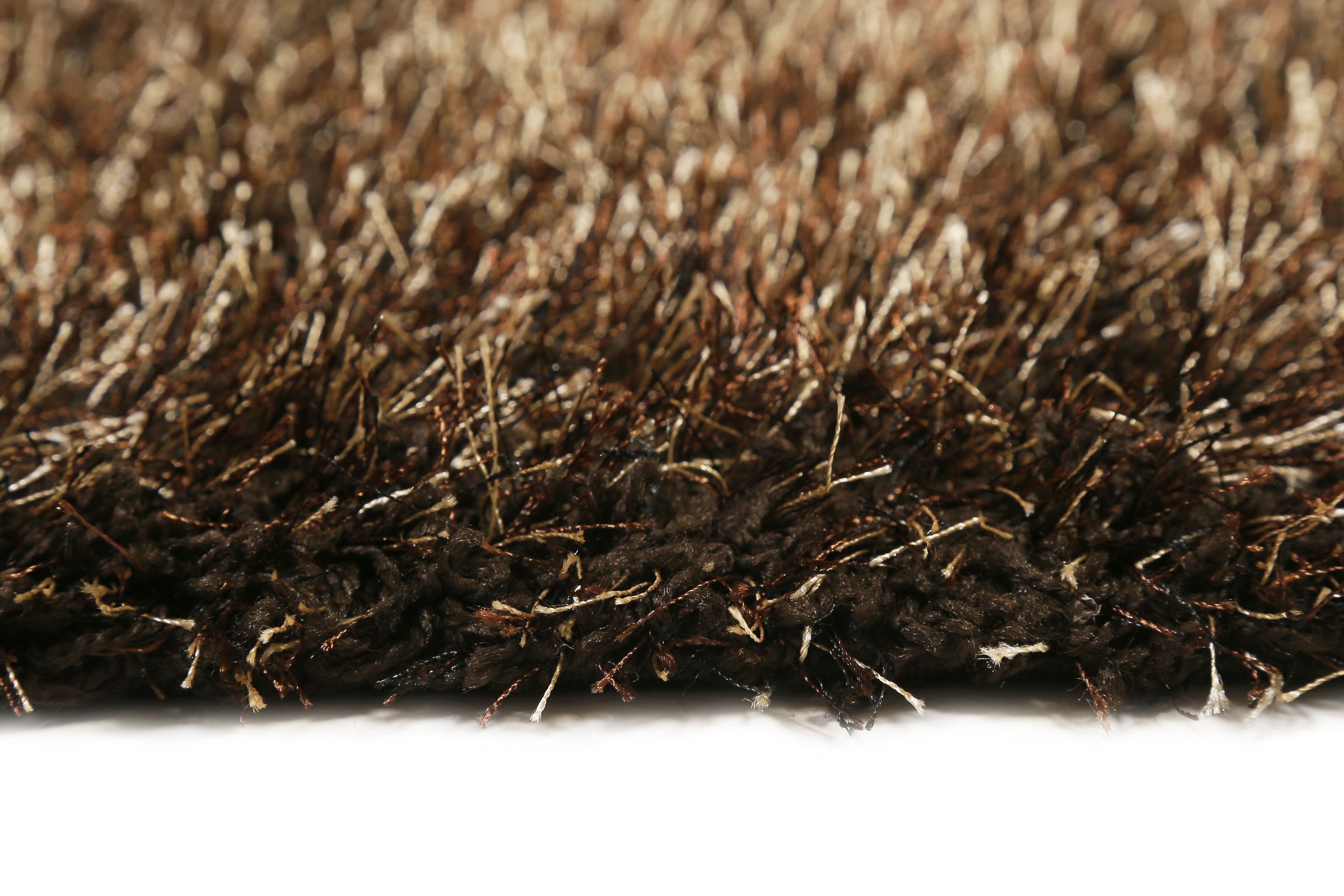 ESPrit Cosy Glamour 2.0 Shaggy Rug Brown Gold 40x60cm 2