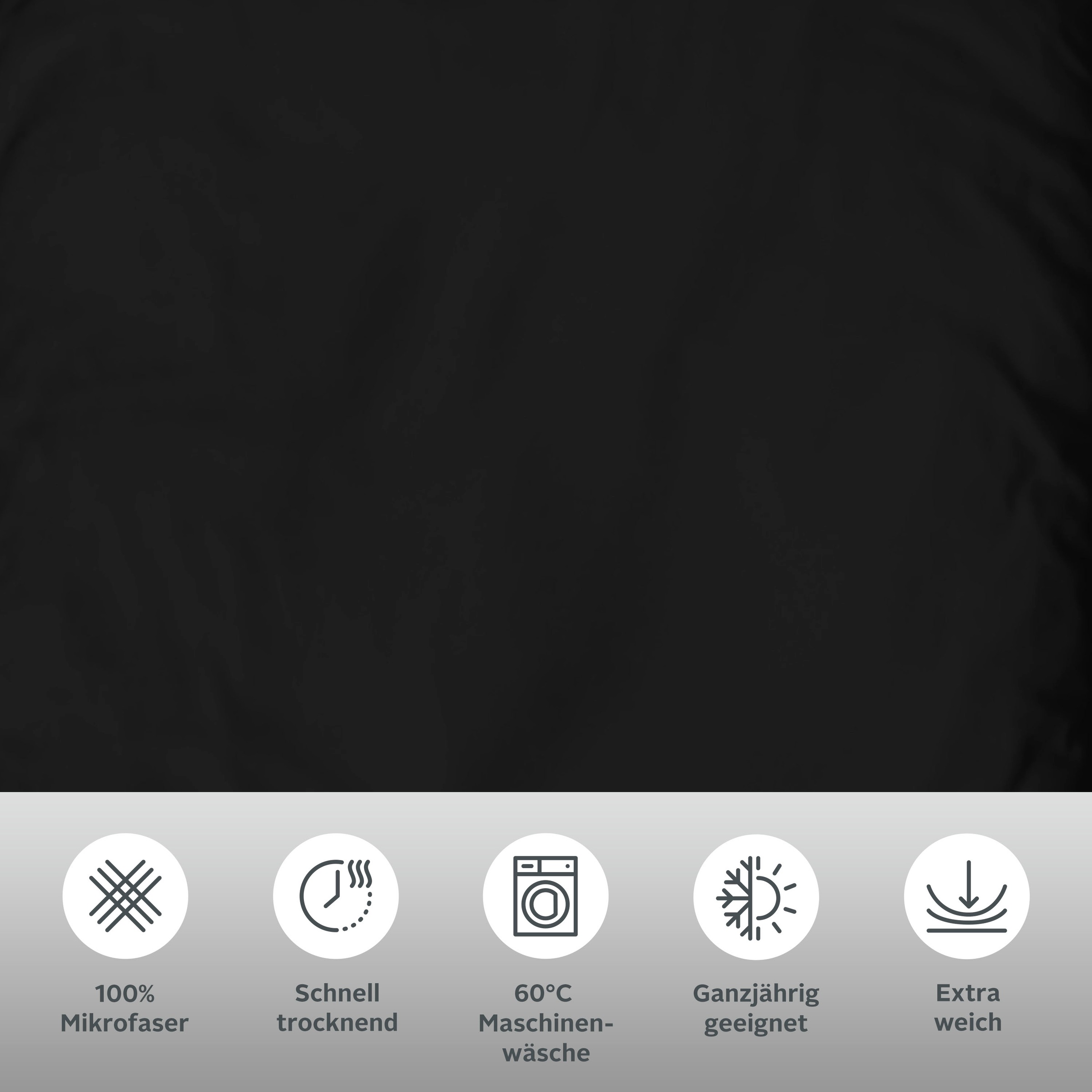 Thumbnail - my home Bettwäsche "Desner" 3 Stk. tlg. Premium Qualität, 100 % Polyester, sehr weich, uni, ab 135x200 cm