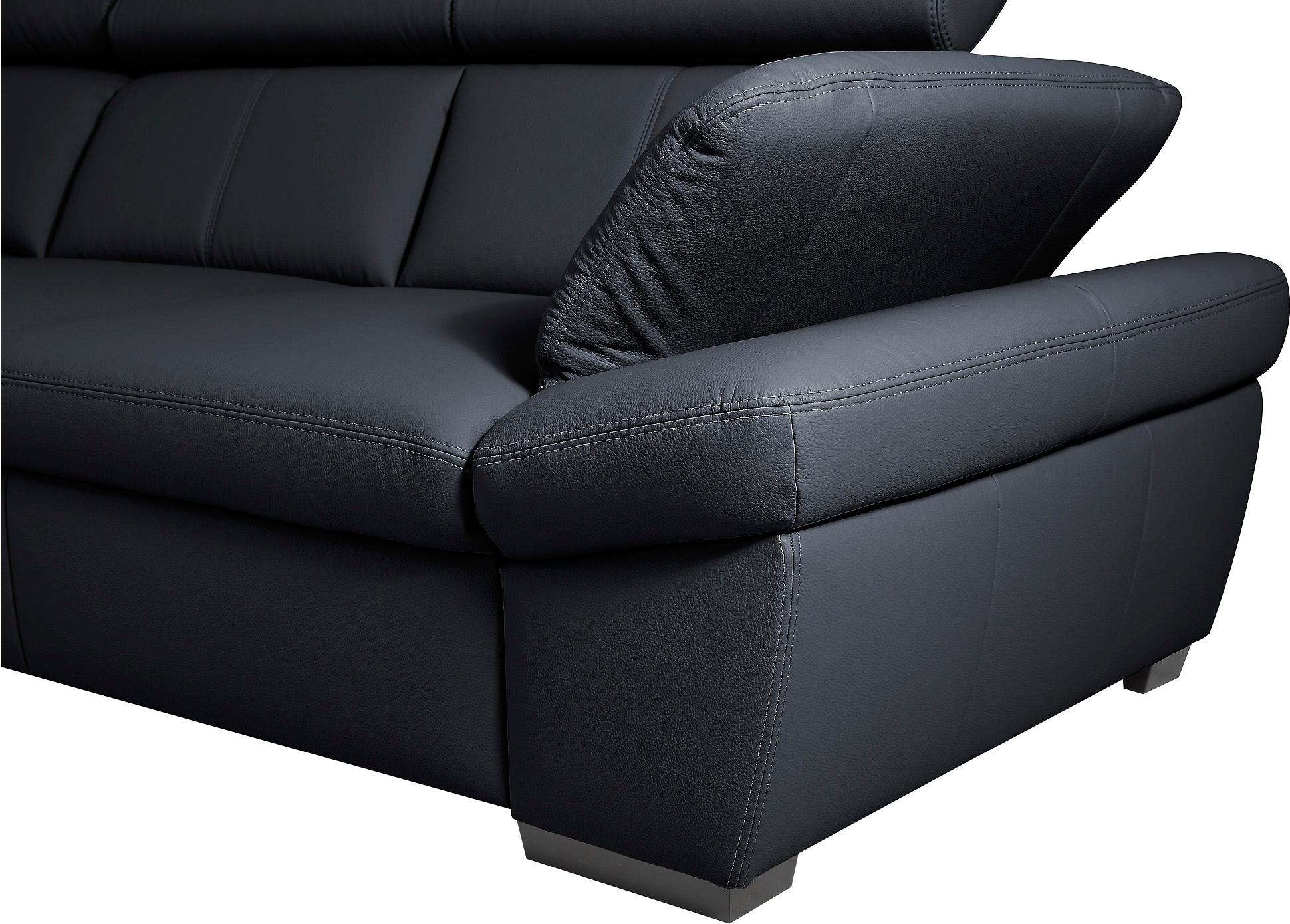 exxpo - sofa fashion Ecksofa »Salerno, klassisch modernes Funktionssofa, hoher Sitzkomfort, L-Form«, inkl. Kopf- und Armteilverstellung, wahlweise mit Bettfunktion