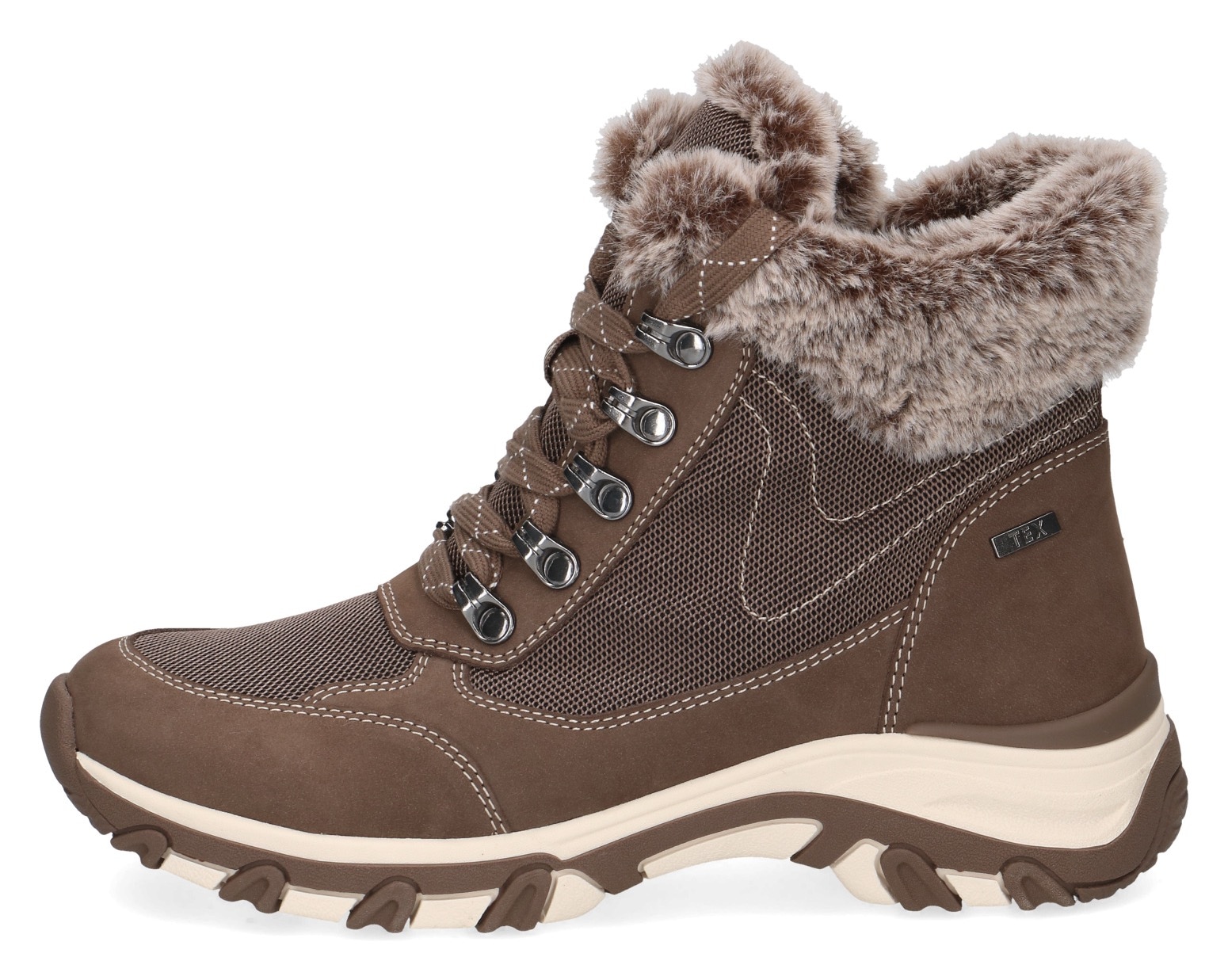 Caprice Winterboots, Keilabsatz, Schnürboots, Outdoorschuh in bequemer Weite