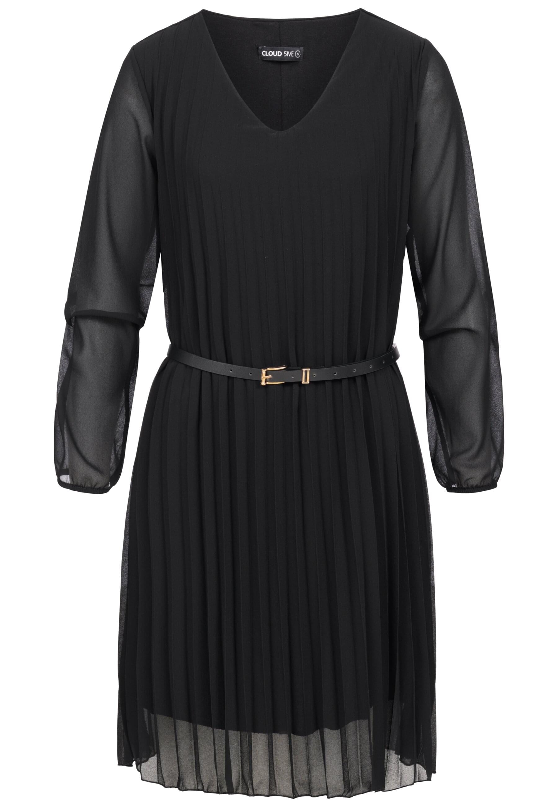 CLOUD 5IVE Shirtkleid "CLOUD 5IVE Cloud 5ive Pleated Dress with belt" 1 Stk günstig online kaufen
