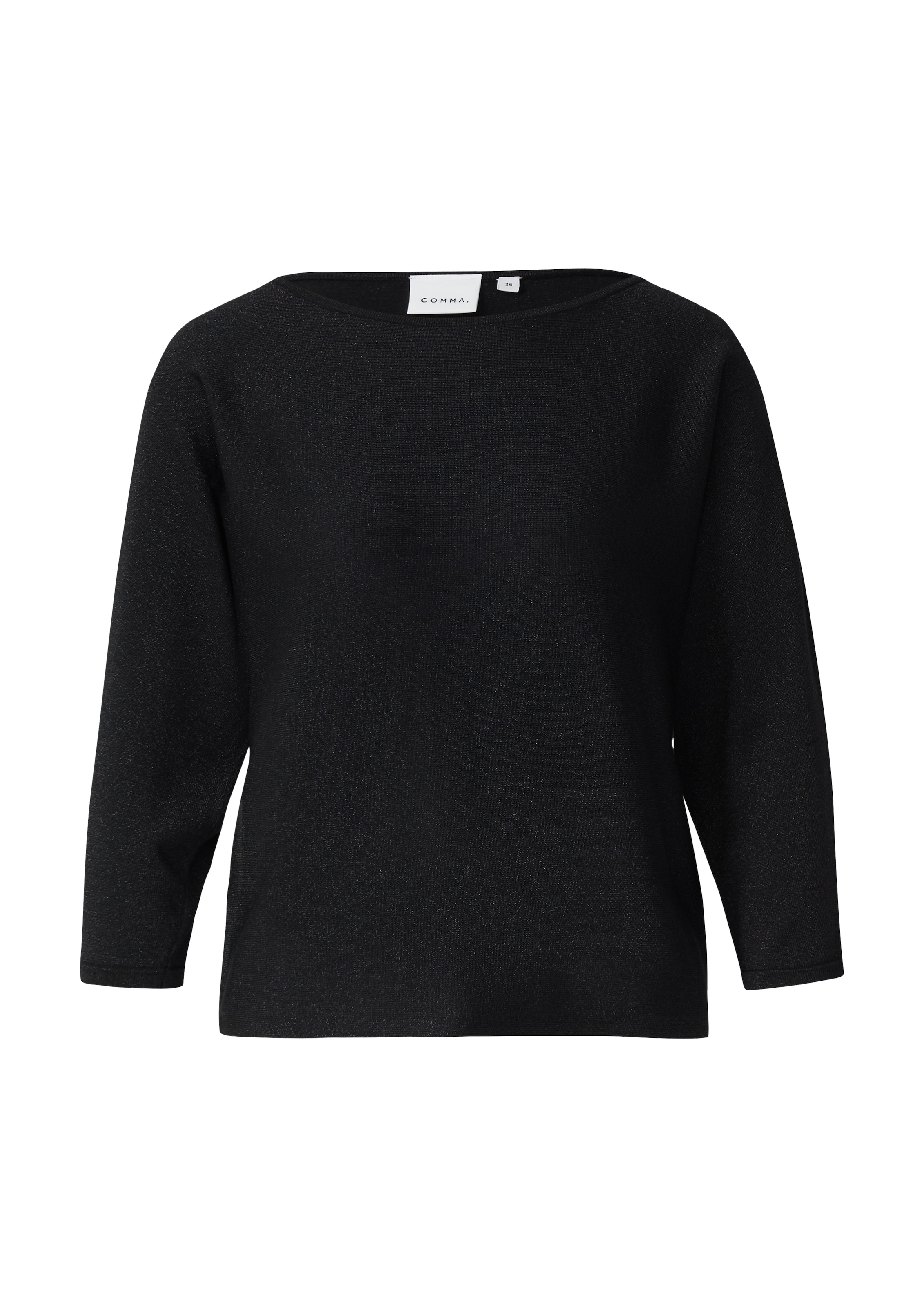 Comma 3/4 Arm-Pullover mit Glitzerdetails