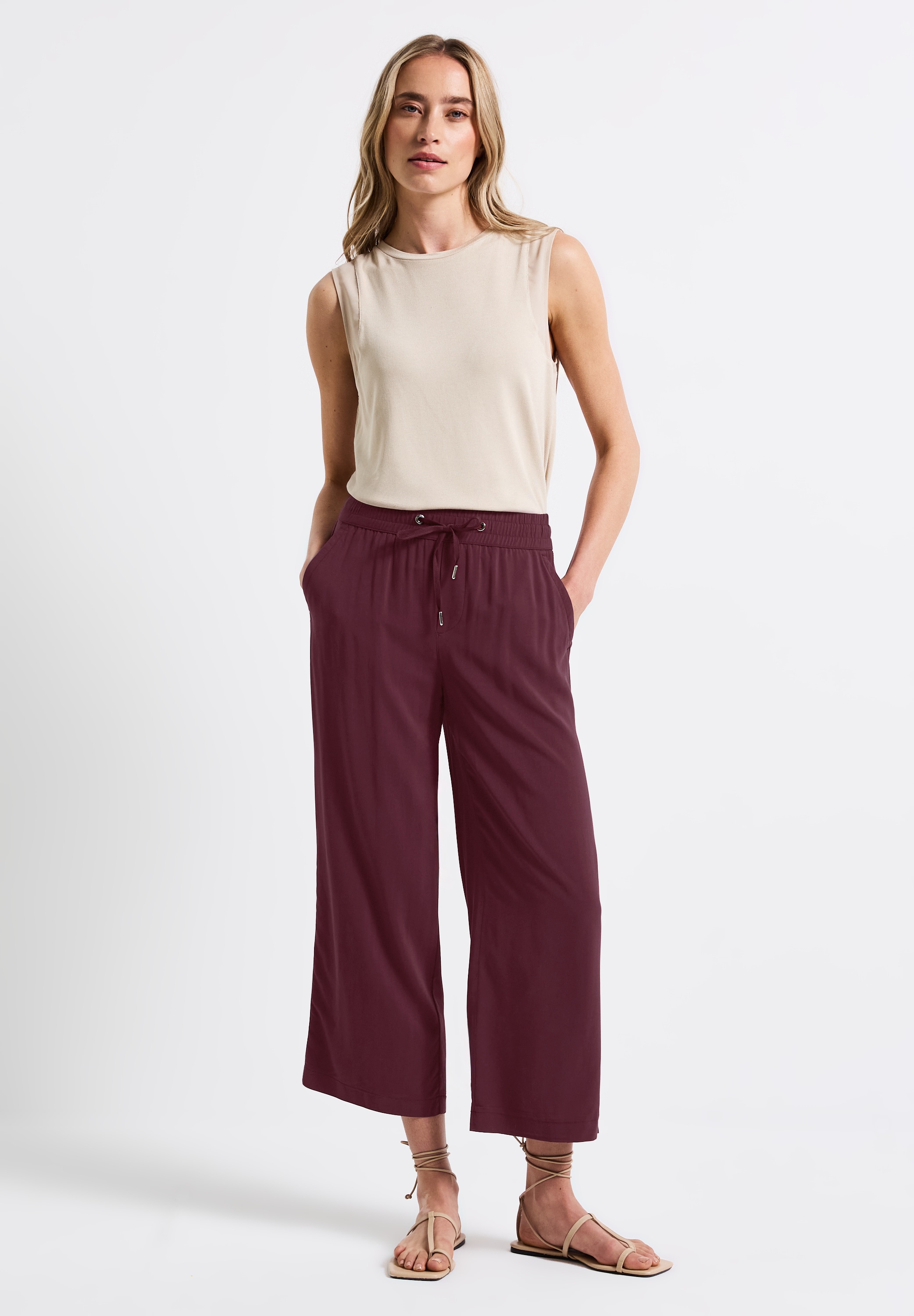 STREET ONE Stoffhose, High Waist