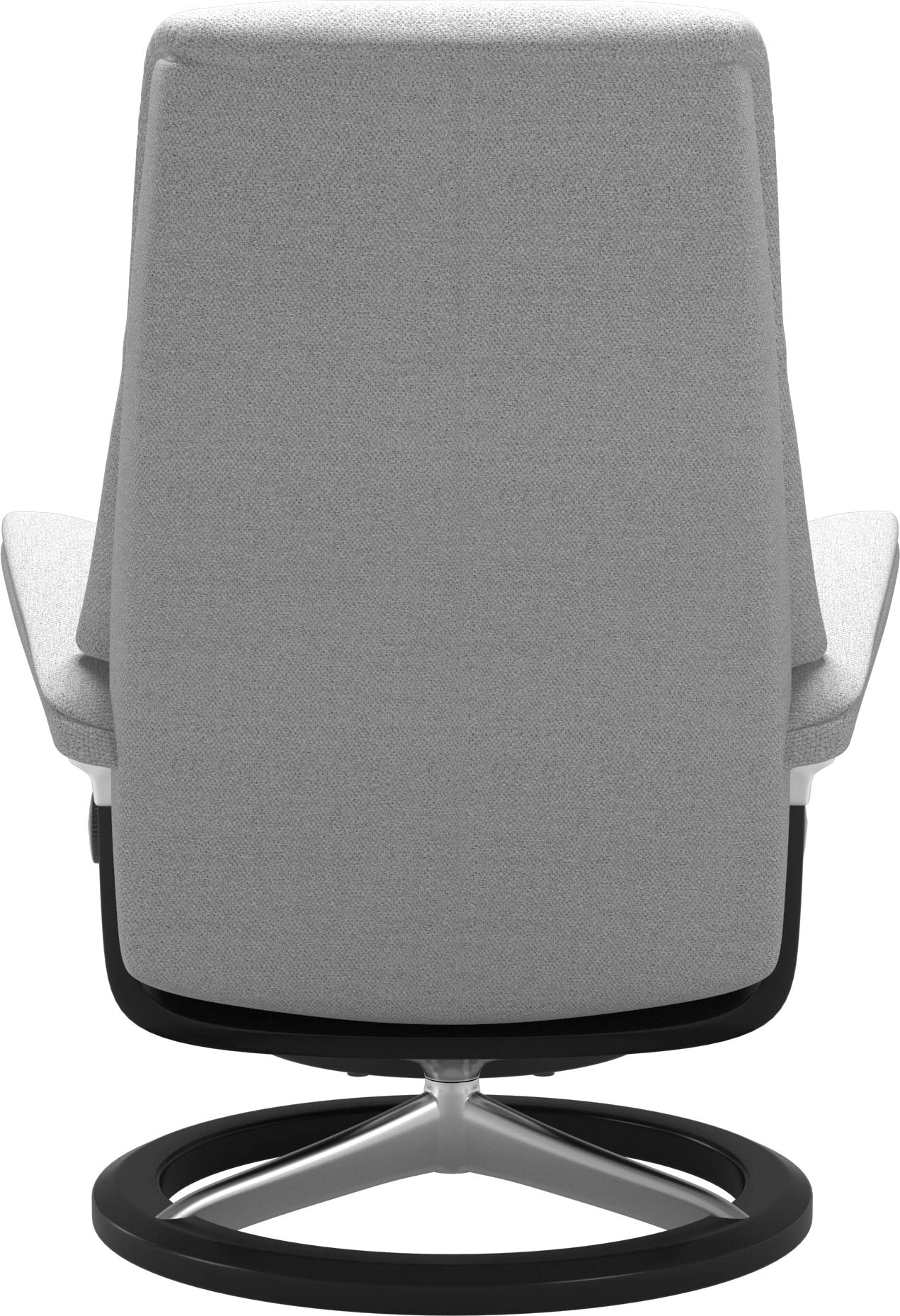 Stressless® Relaxsessel »View«, (Set, Relaxsessel mit Hocker), mit Signature Base, Größe S,Gestell Schwarz