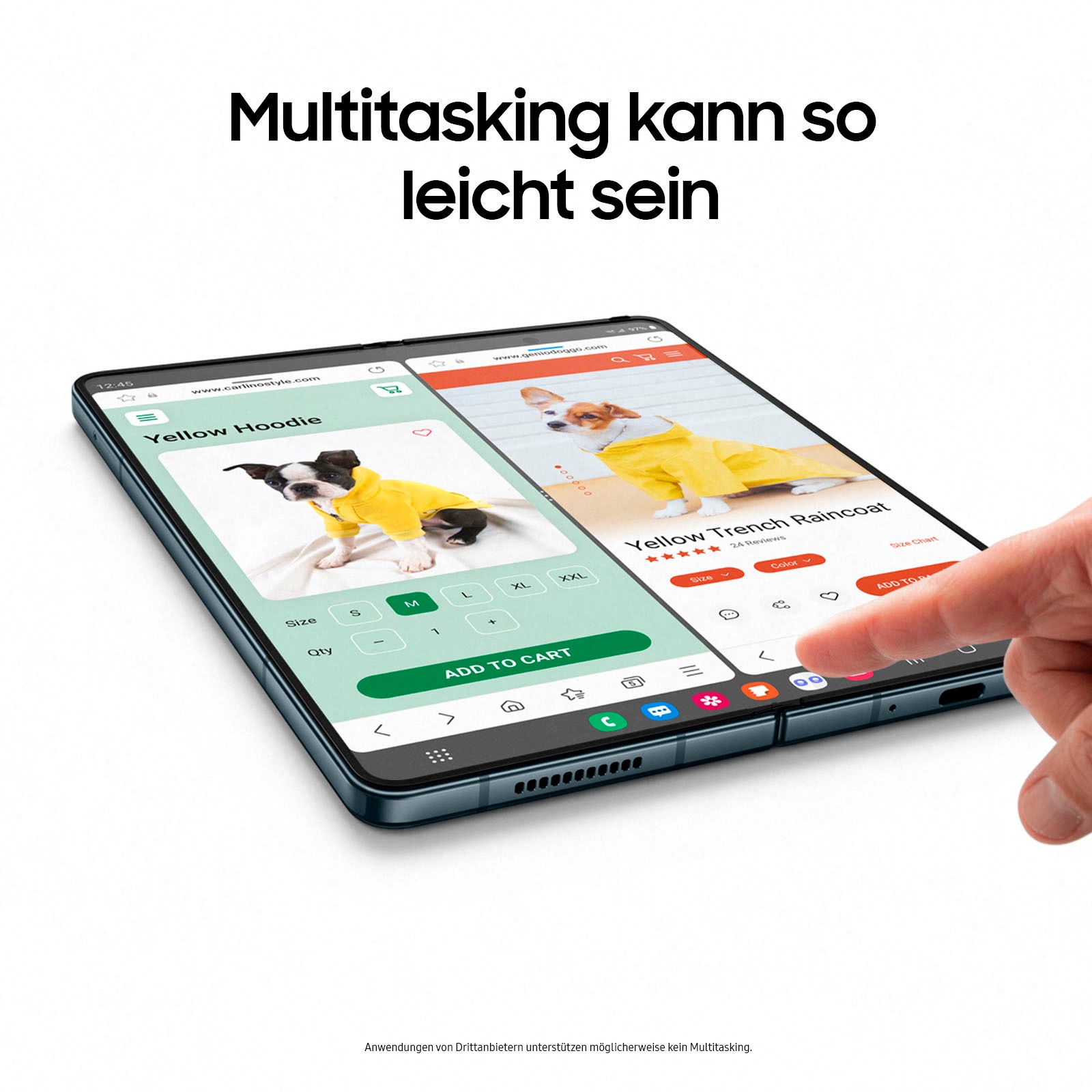 Samsung Smartphone »Galaxy Z Fold4«, Beige, 19,21 cm/7,6 Zoll, 512 GB Speicherplatz, 50 MP Kamera