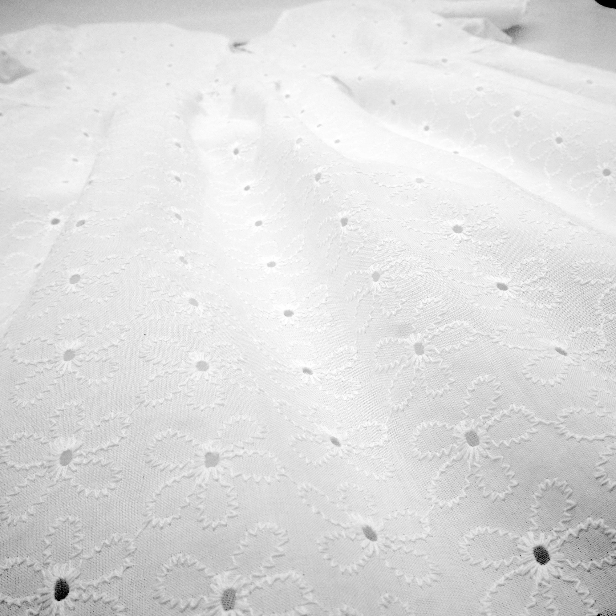 MAXIMO Blusenkleid 1 tlg. Schneeweiß, Blütenstickerei, Rundhalsausschnitt, Kleinkind, Mädchen