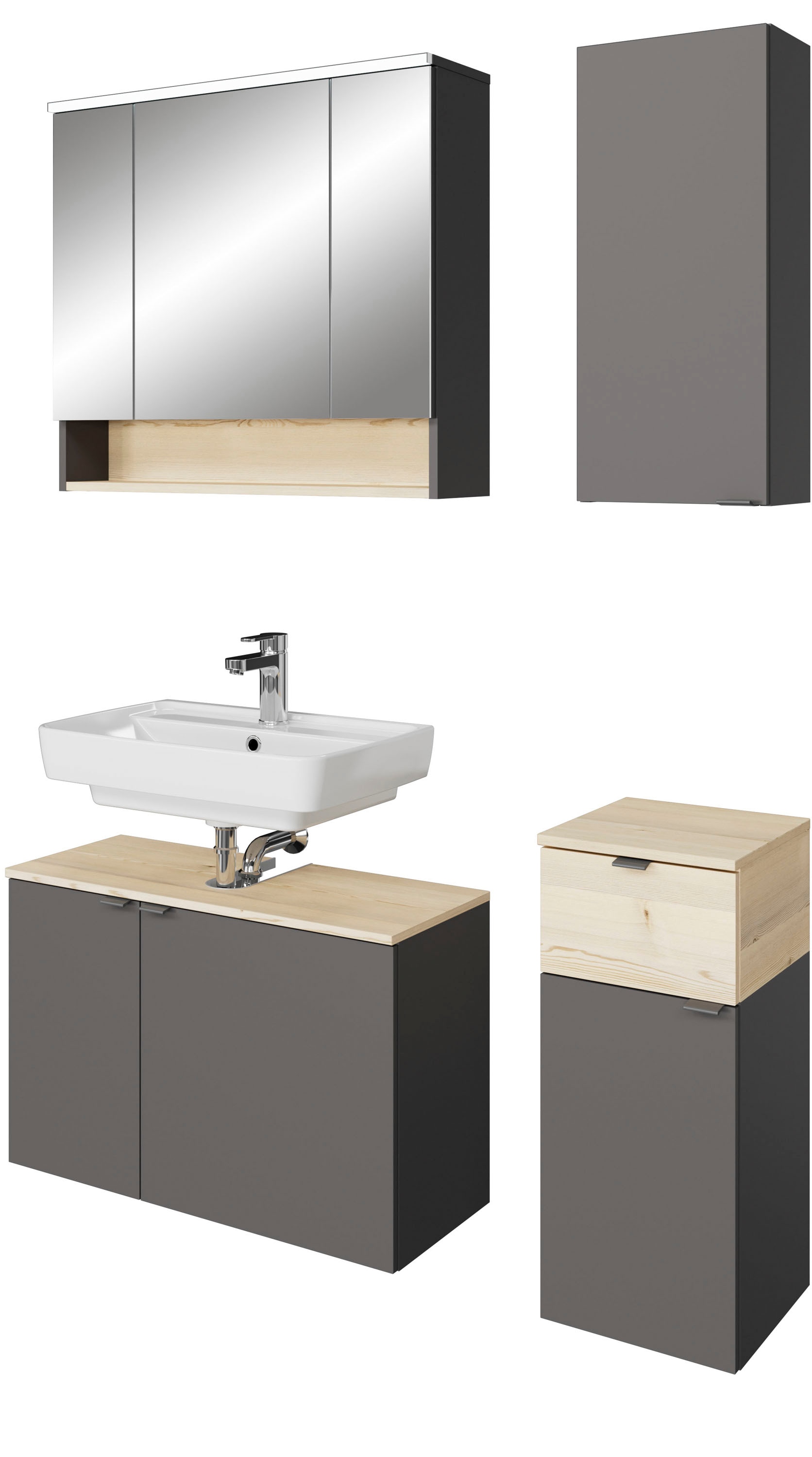 Saphir Badmöbel-Set "Quickset 394" Komplett-Set, 4 Stk. tlg. günstig online kaufen