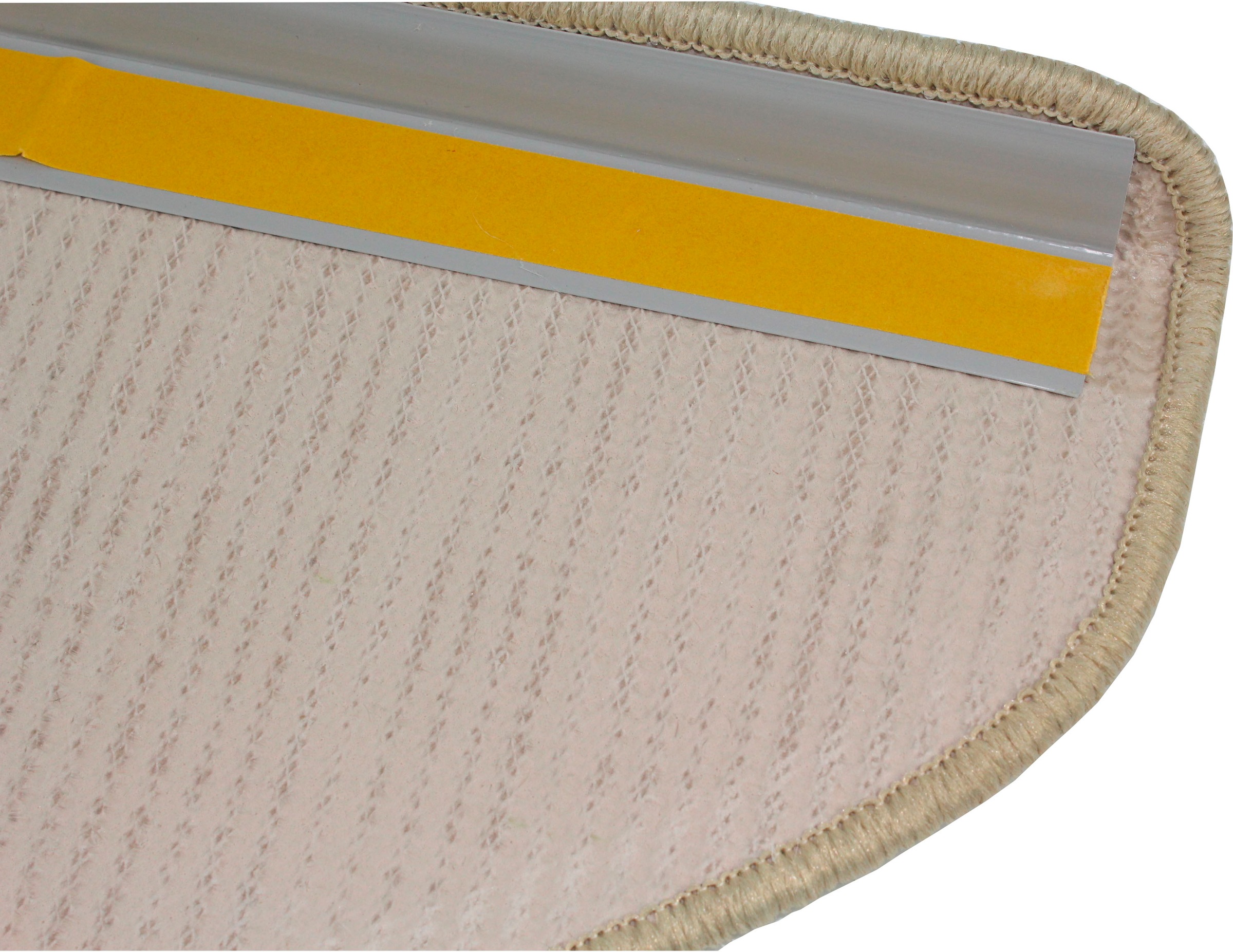Dekowe Stufenmatte »Mara S2«, halbrund, 5 mm Höhe, 100% Sisal, große Farbauswahl, selbstklebend, auch als Set 15 Stück