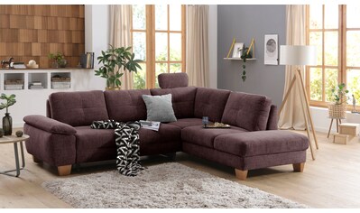 Home affaire Ecksofa »Laverna«, wahlweise mit Bettfunktion in 4 Bezugsqualitäten kaufen Home affaire Ecksofa »Laverna«, wahlweise mit Bettfunktion in 4 Bezugsqualitäten kaufen
