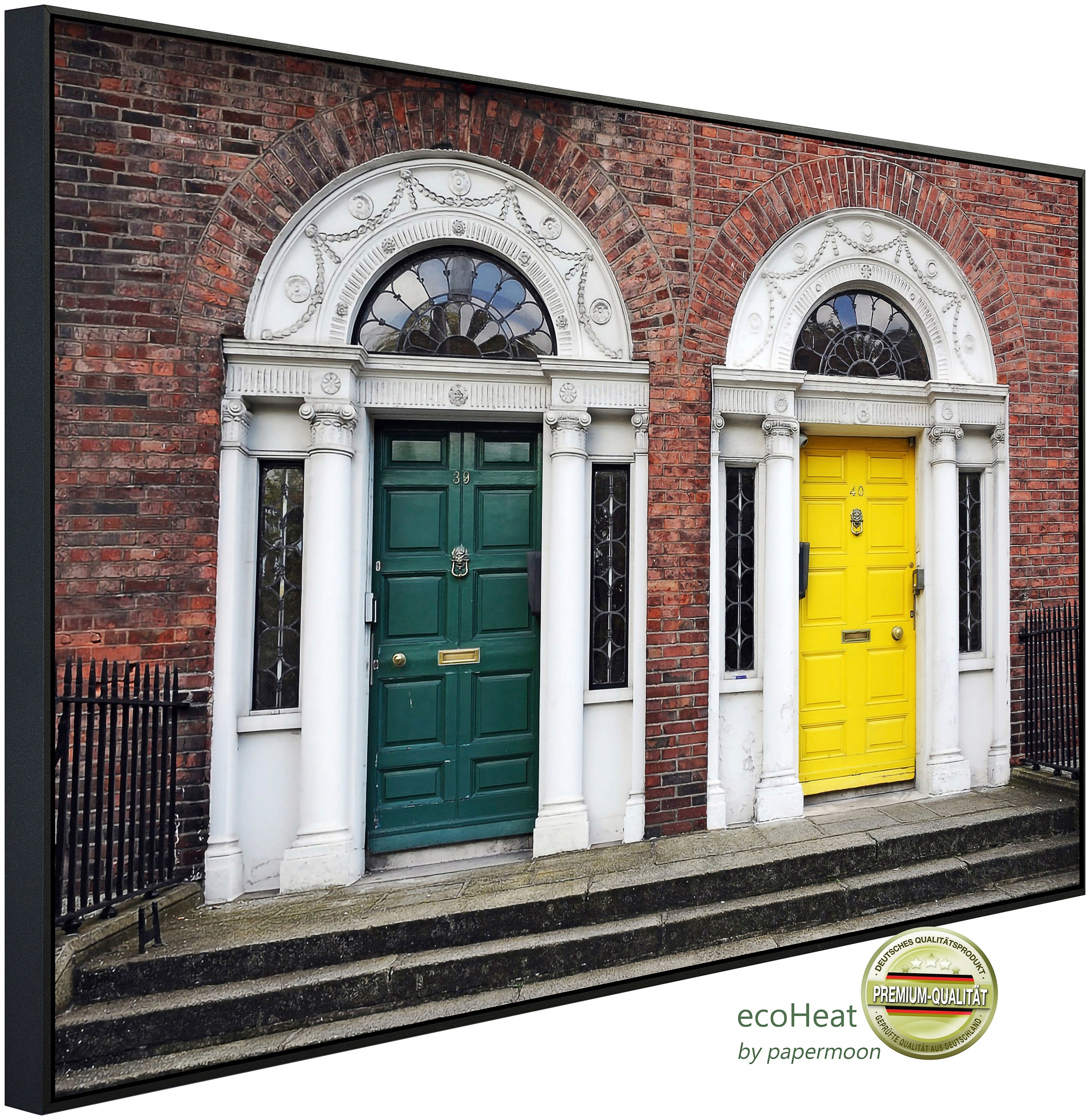 Papermoon Infrarotheizung »Dublin Türen«, sehr angenehme Strahlungswärme