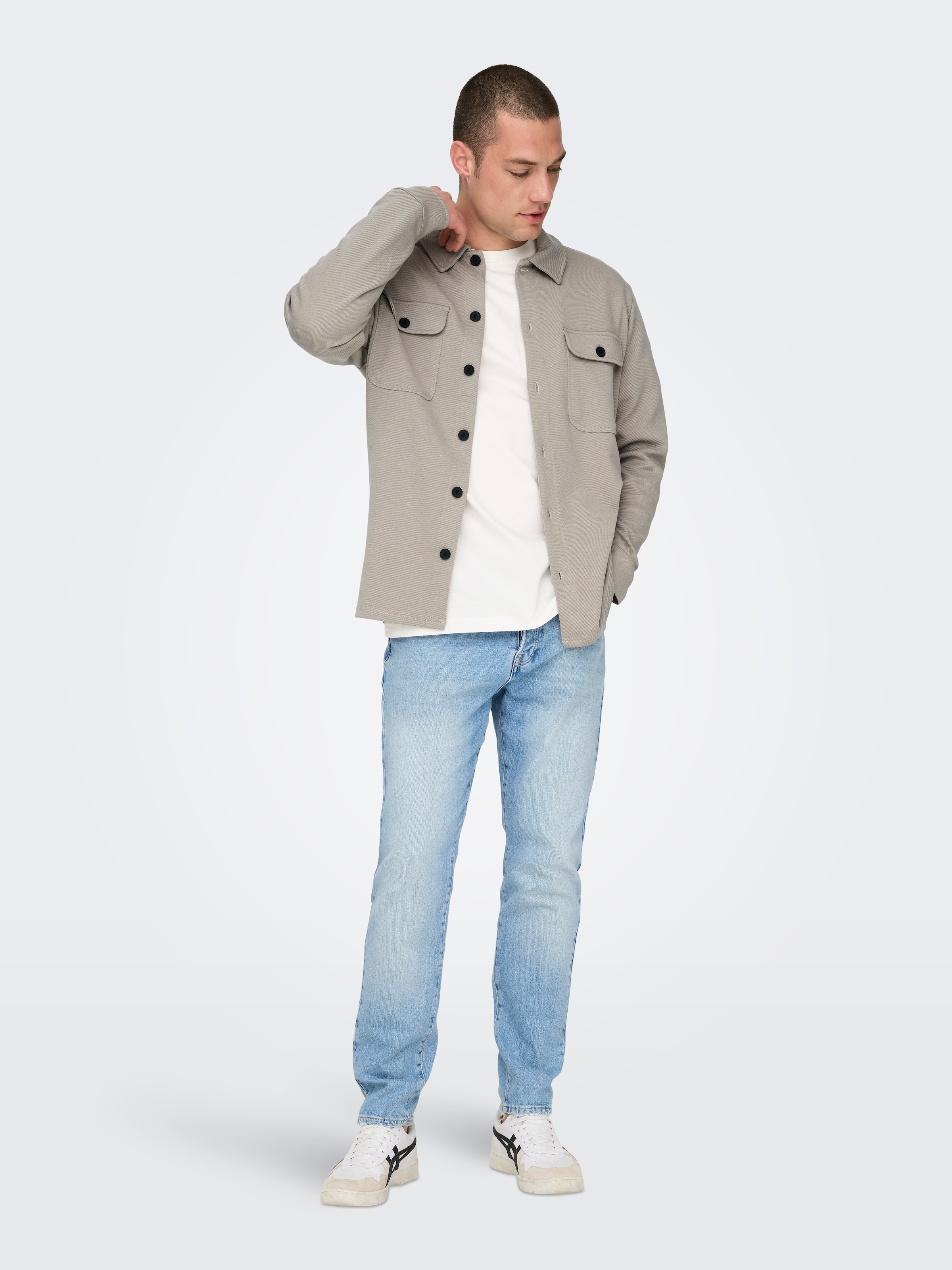 ONLY & SONS ONSNEWKODYL Overshirt Vert M 5