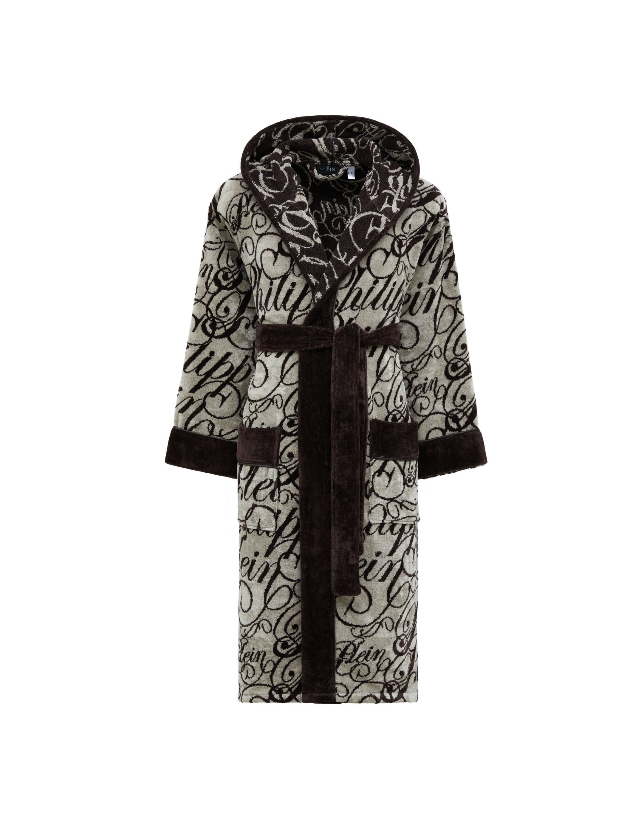 PHILIPP PLEIN Bademantel »Hooded Bathrobe Signature«