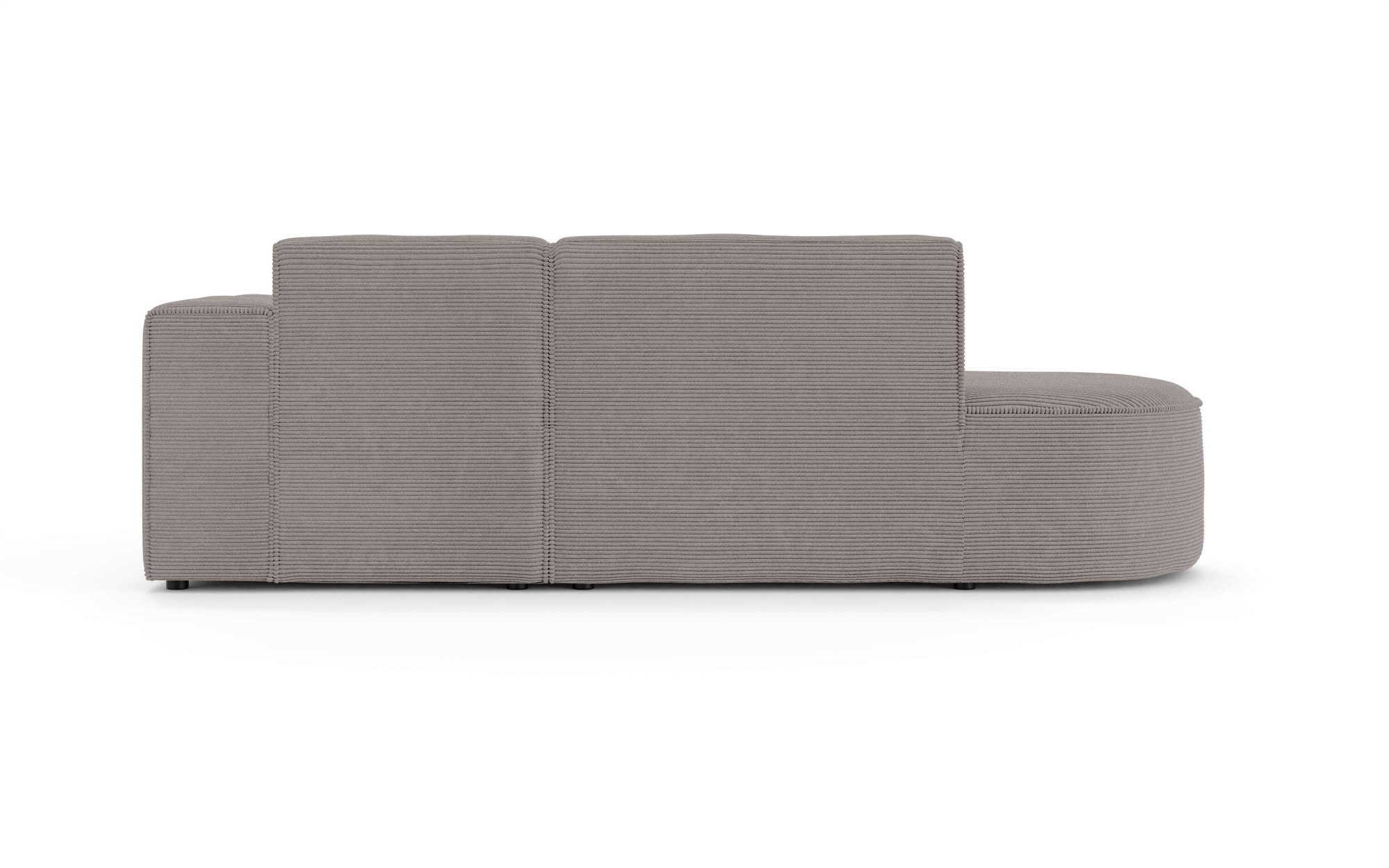 OTTO home Ecksofa »ADELLA Design-Sofa mit Recamiere rechts/links, 248/159/76 cm«, L-Form mit Wellenunterfederung, runde Form, auch in Cord