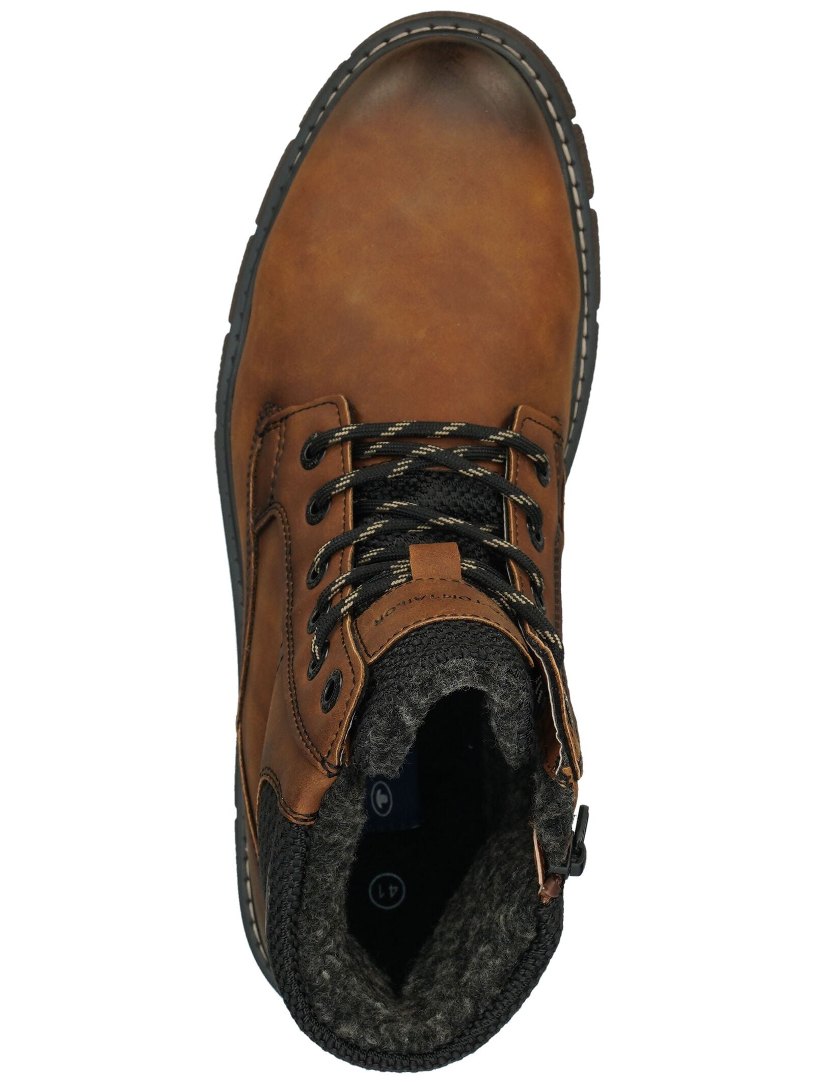 TOM TAILOR Schnürstiefelette »Tom Tailor Stiefelette Lederimitat/Textil«