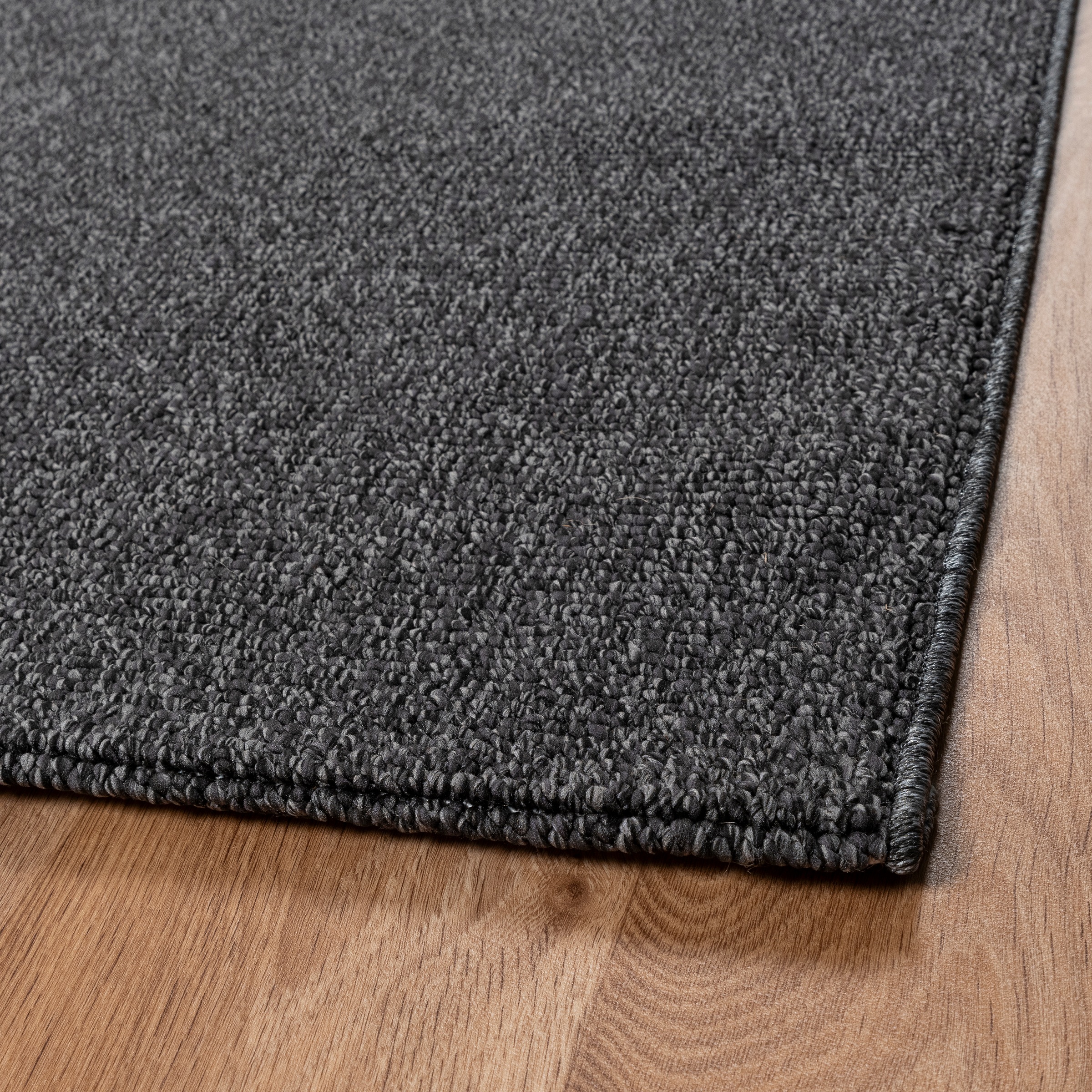 Sanat Teppich »Lora Plus, auch als Läufer«, rechteckig, 5 mm Höhe, Kurzflor, uni, gekettelt, Wohnzimmer, Kinderzimmer