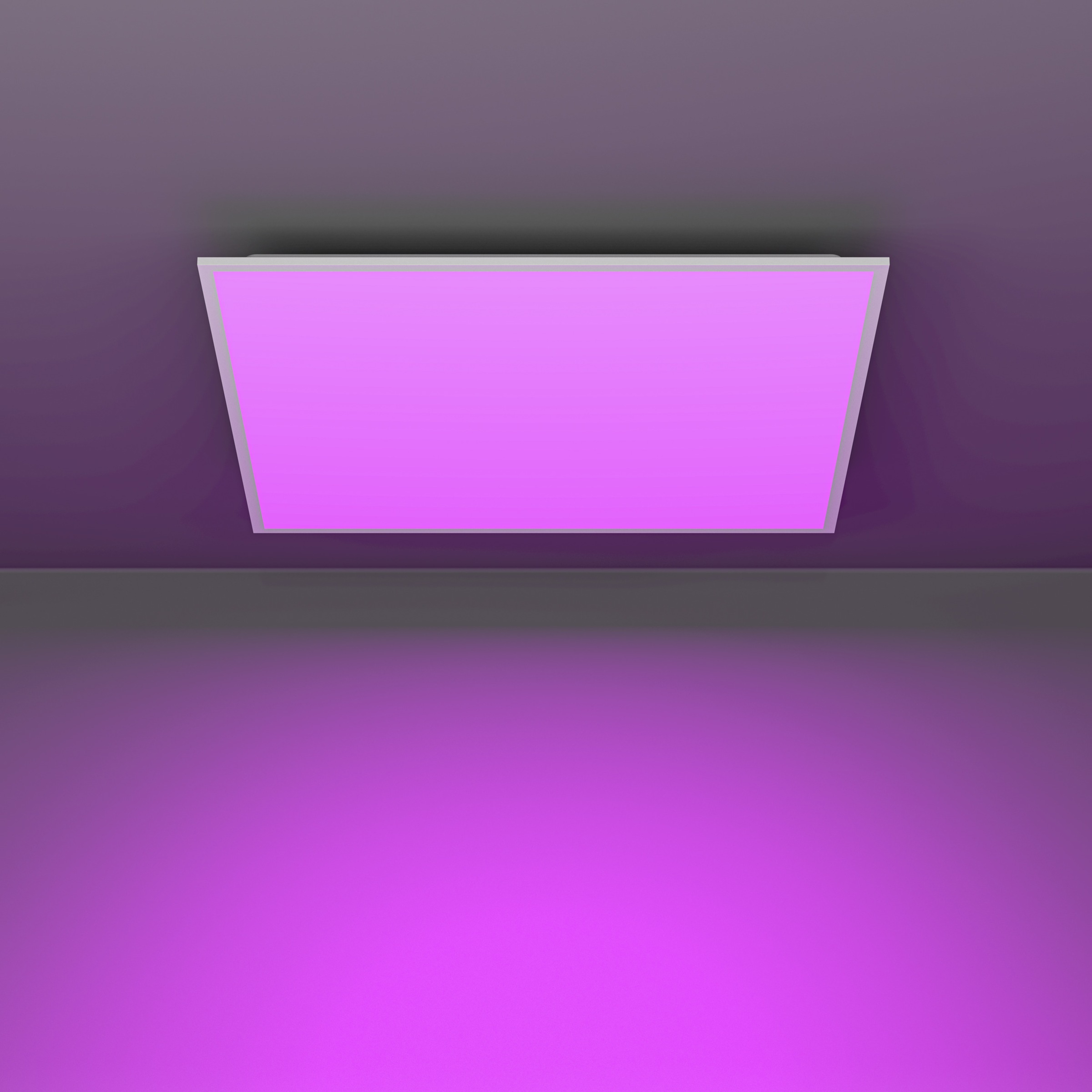 EGLO LED Deckenleuchte »MORADILLO-Z Deckenlampe - Stahl - LED - 33W - IP20« LED-Modul 1 Stk. Kaltweiß | Neutralweiß | RGB | Warmweiß Wohzimmerlampe, Esszimmerlampe, Schlafzimmer, L59,5 x B59,5 x H6,1 cm