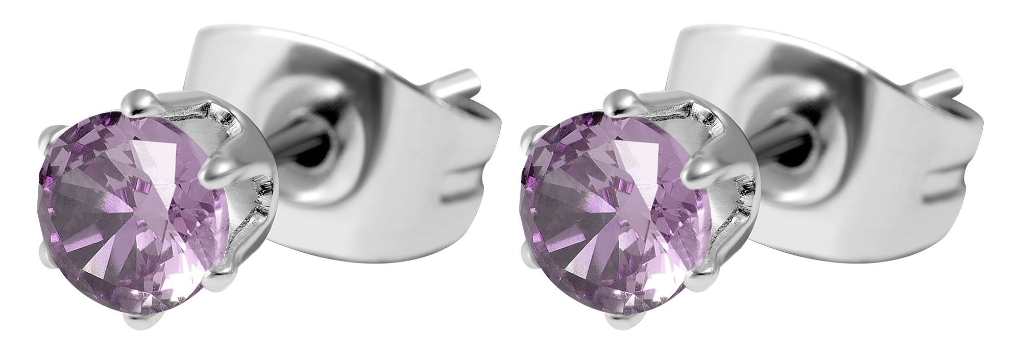 Adelia´s Paar Ohrhänger "Damen Ohrringe – Ohrstecker aus Edelstahl mit Zirk günstig online kaufen