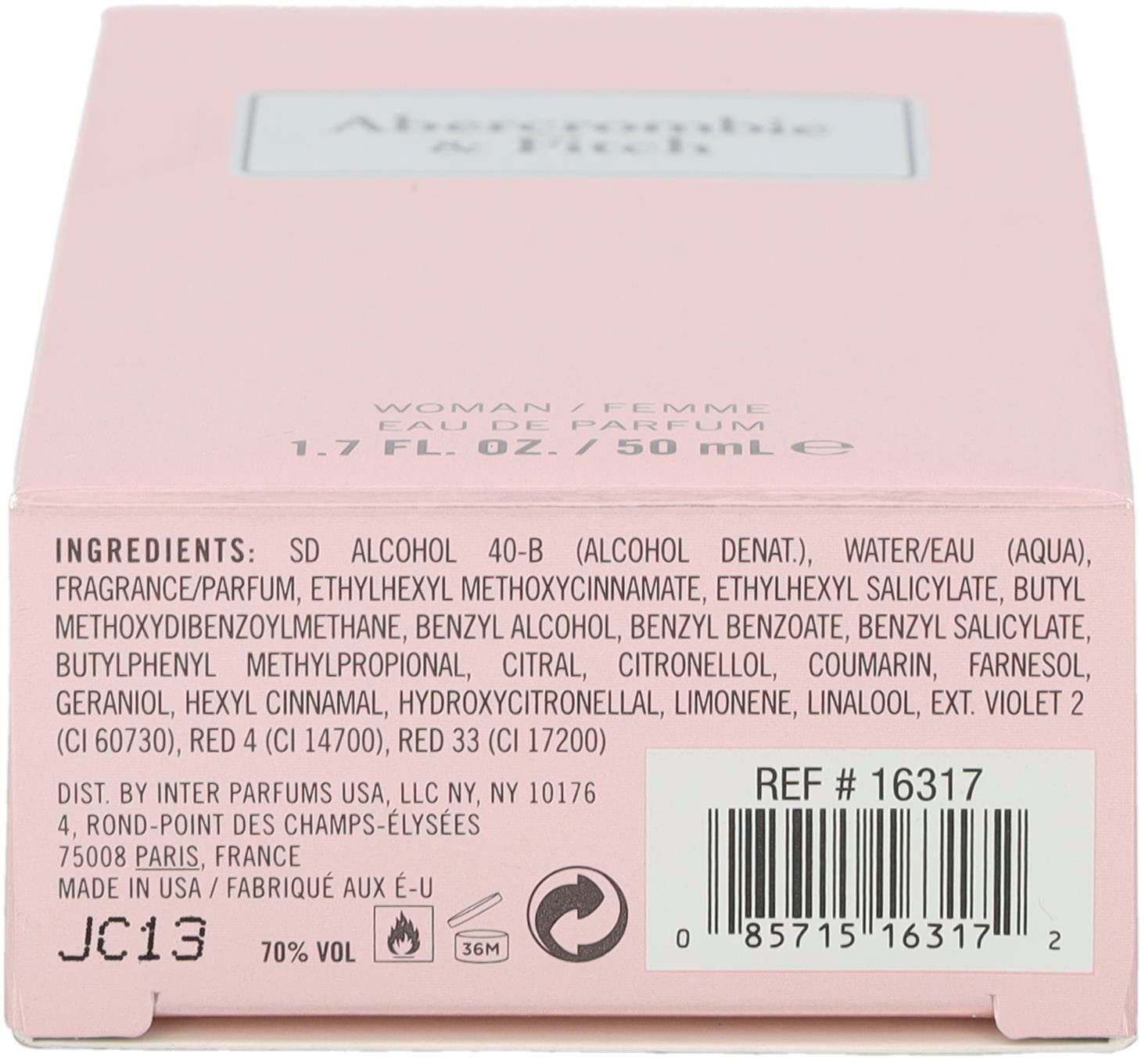 Abercrombie & Fitch Eau de Parfum »First Instinct Women«, Blumig-fruchtiger Duft mit Grapefruitschale, Orchidee und Tonkabohne.
