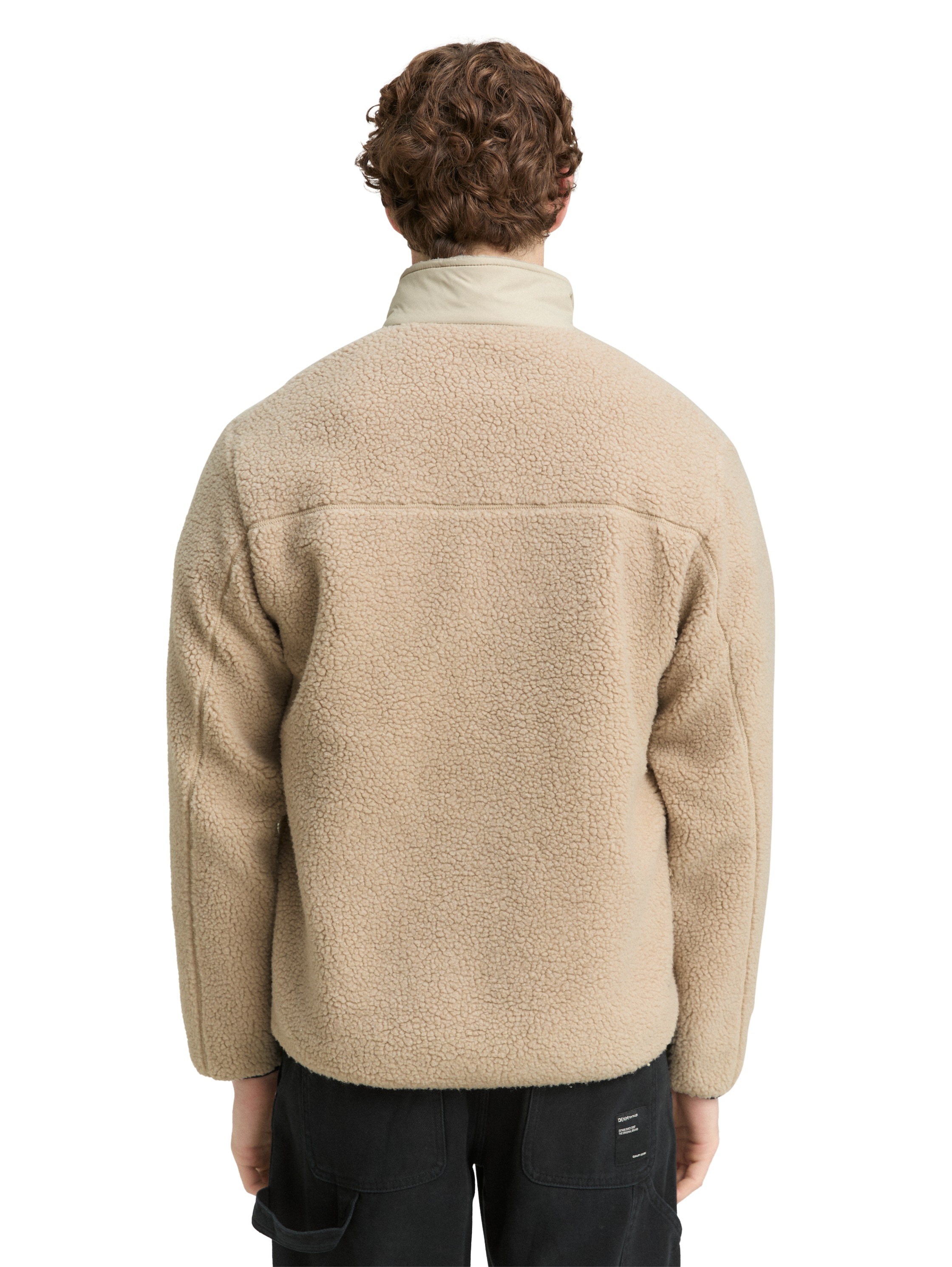 TOM TAILOR Denim Fleecejacke, mit Logo Stickerei günstig online kaufen