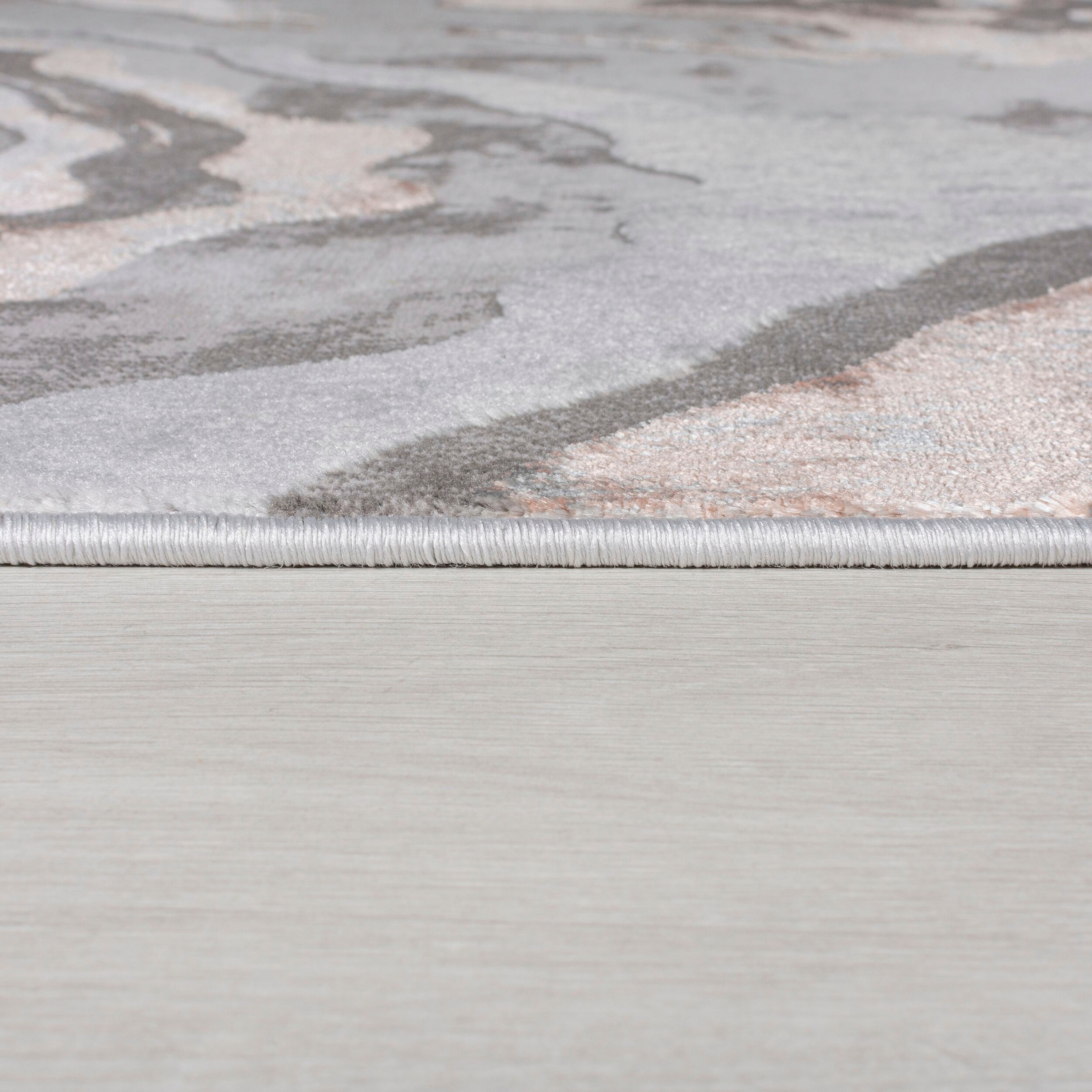 FLAIR RUGS Teppich »Marbled«, rechteckig, 12 mm Höhe, dezenter Glanz, mehrfarbig, modernes Marmor-Design